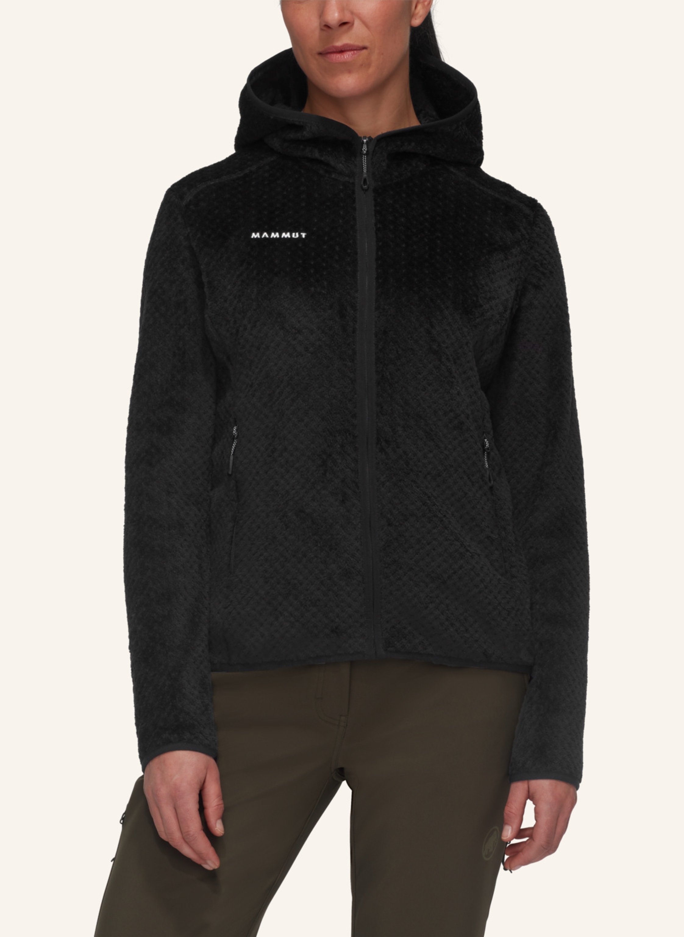 Thumbnail - Mammut Midlayer Jacke Innominata Mit Kapuze schwarz