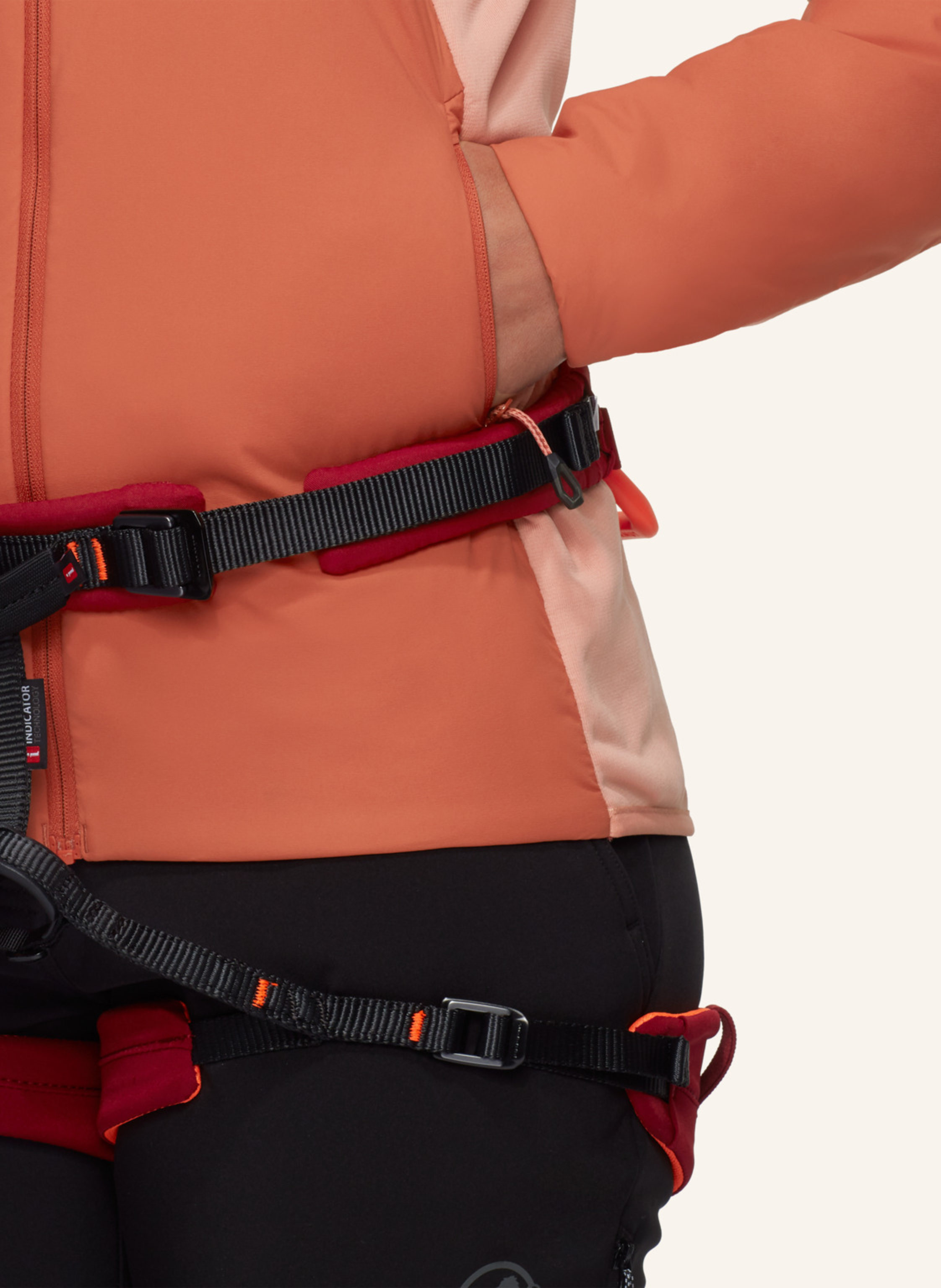 Thumbnail - Mammut Isolationsjacke Rime Light Flex Mit Kapuze rot