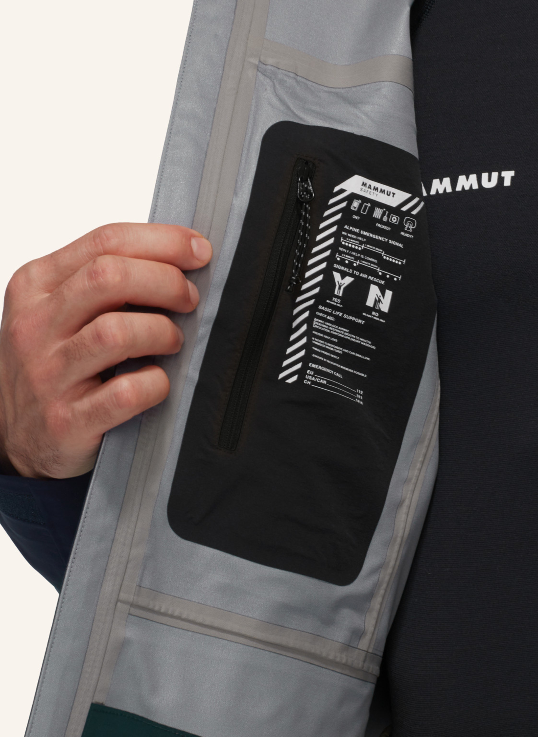 Thumbnail - Mammut Hardshell-Skijacke Stoney blau