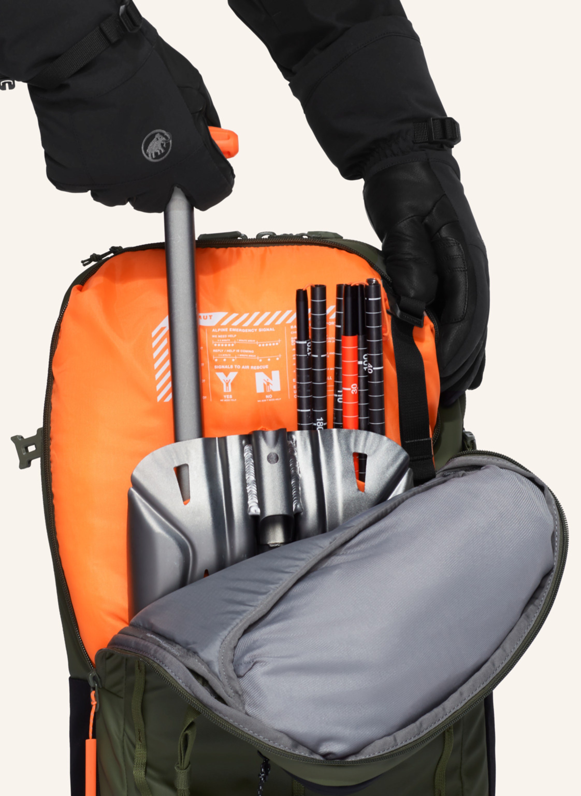 Thumbnail - Mammut Ski- & Snowboardrucksack Nirvana 35 gruen