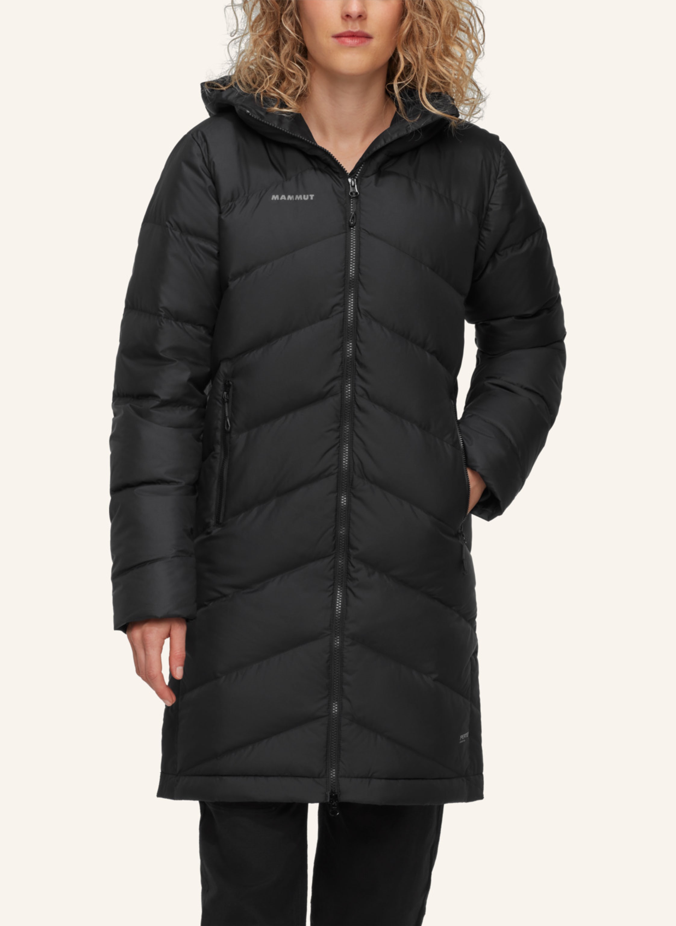Thumbnail - Mammut Daunenjacke Fedoz Mit Kapuze schwarz
