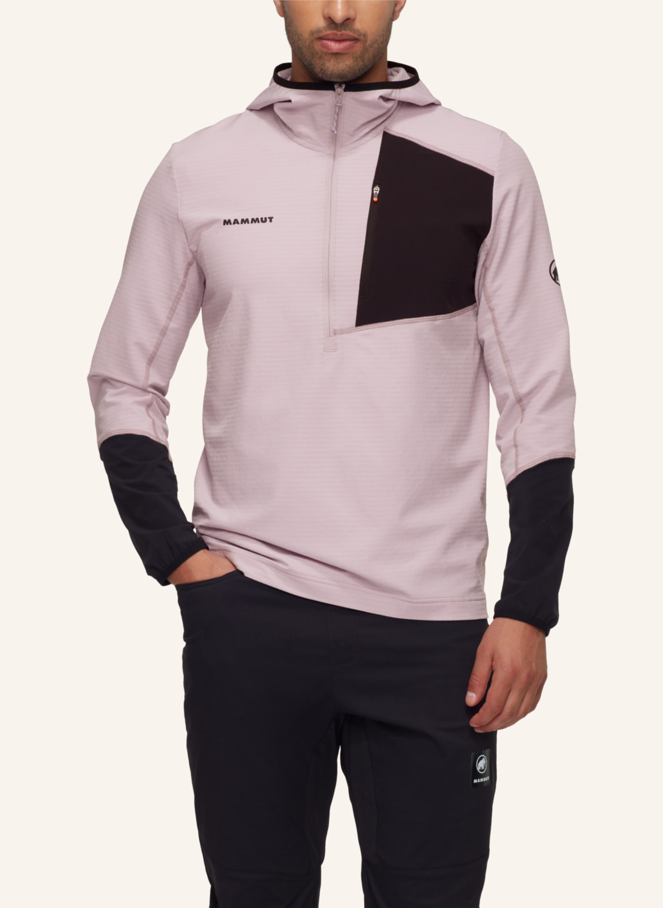Thumbnail - Mammut Hoody Madris Light Half Zip Mit Kapuze lila