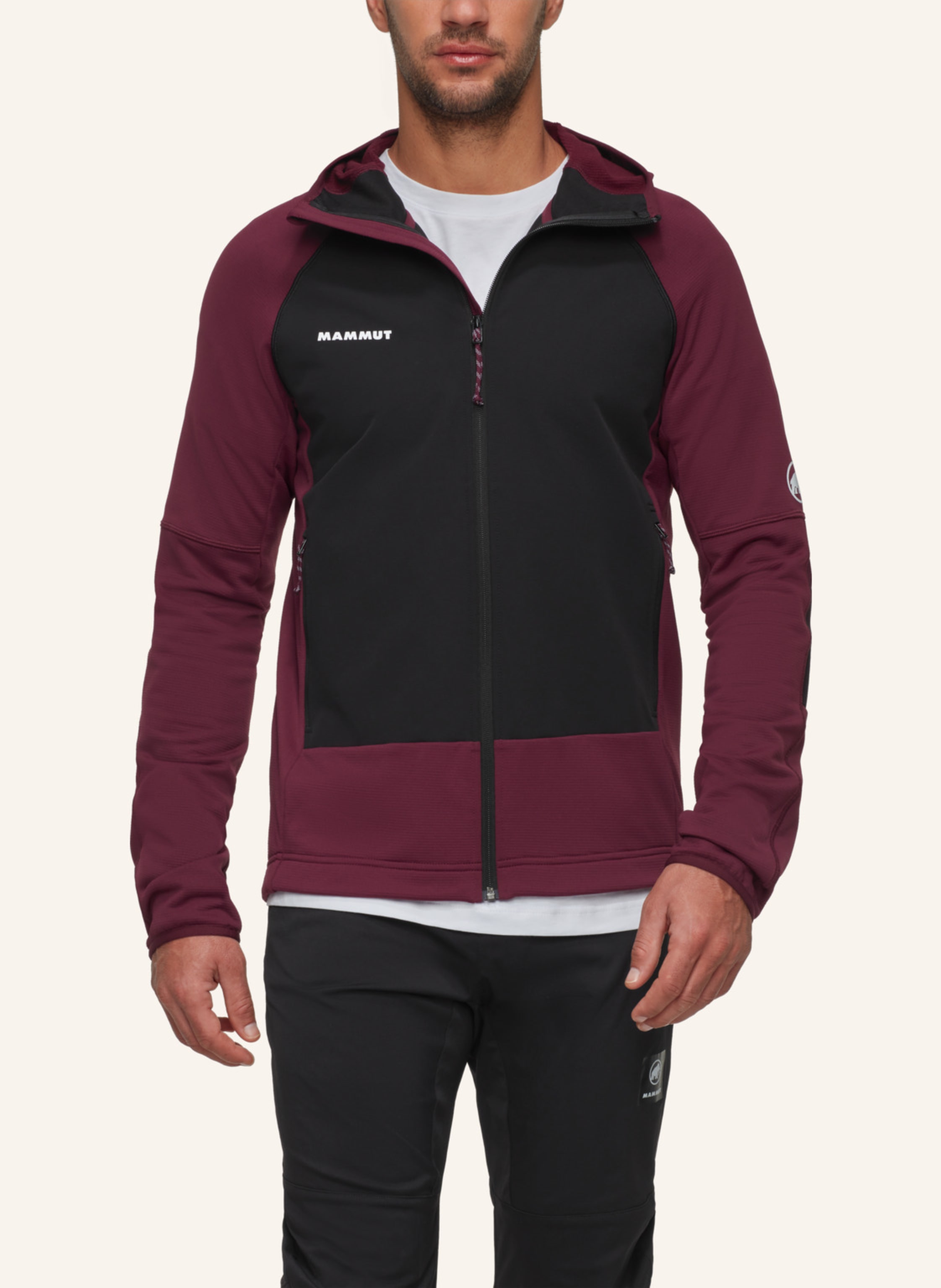 Thumbnail - Mammut Midlayer-Jacke Massone Ml Hooded rot