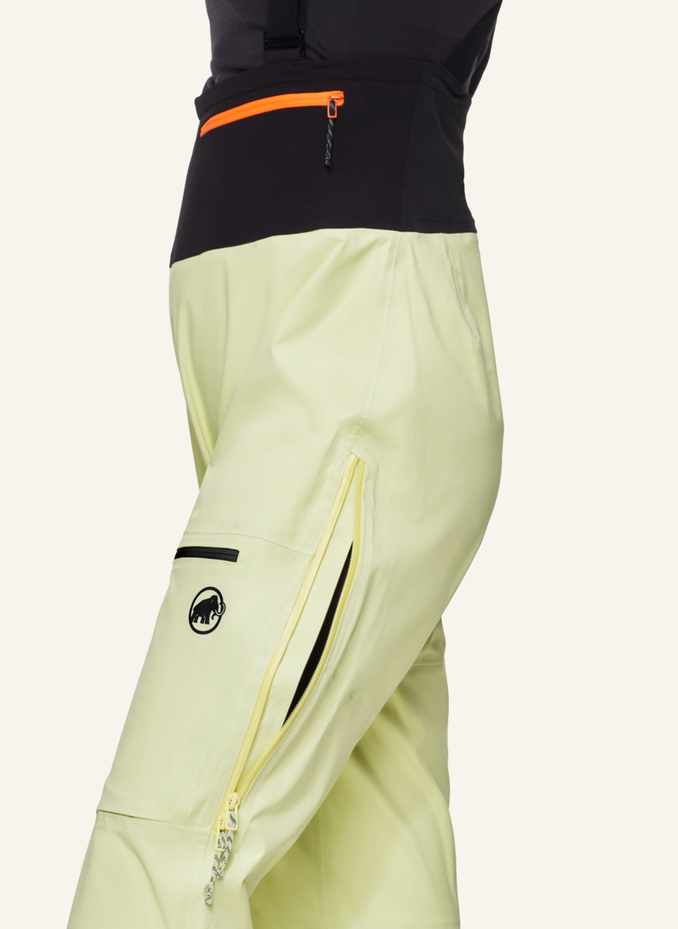 Thumbnail - Mammut Hardshell-Skihose Haldigrat gelb