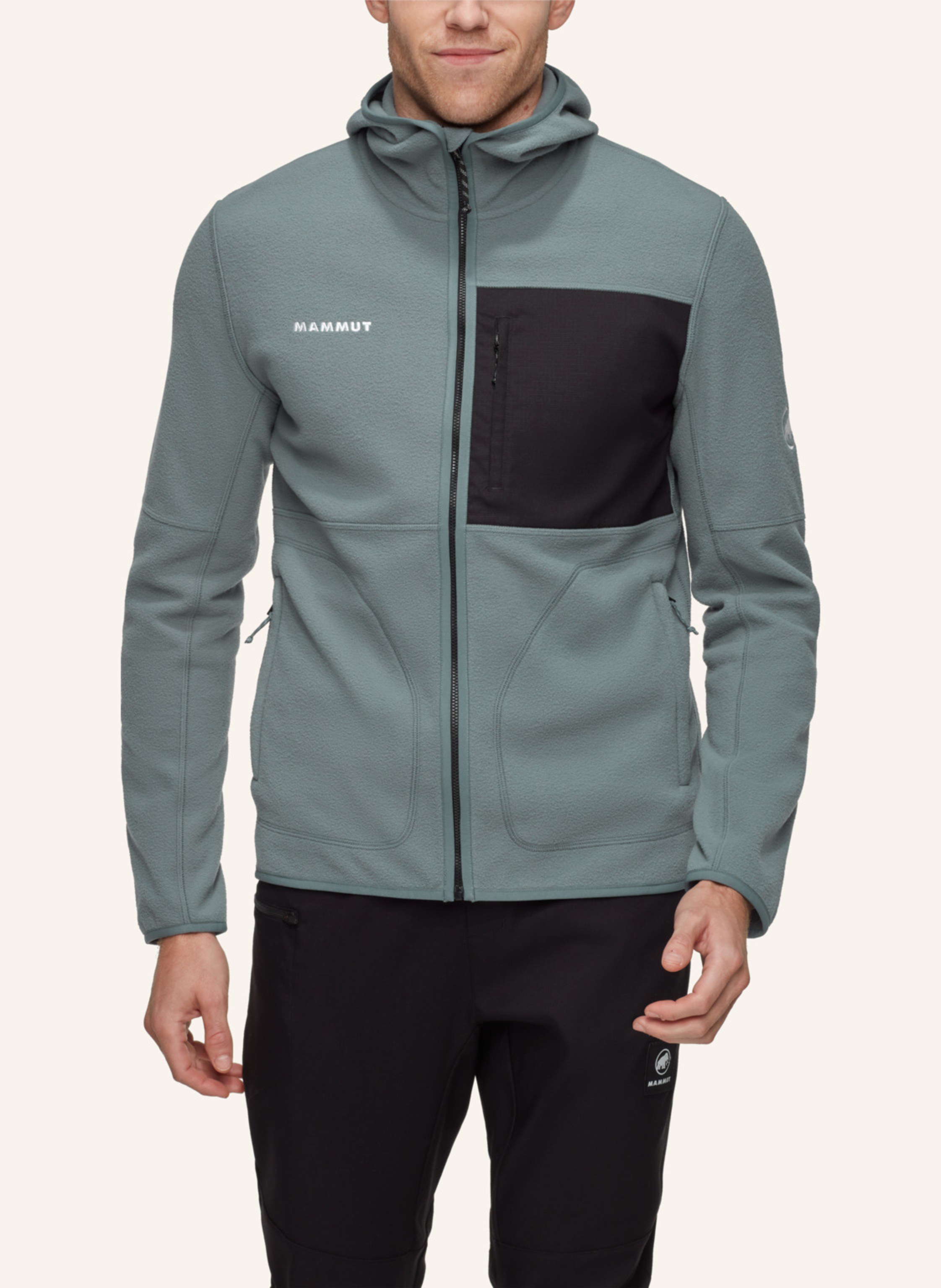 Thumbnail - Mammut Midlayerjacke Tamaro Ml Mit Kapuze schwarz