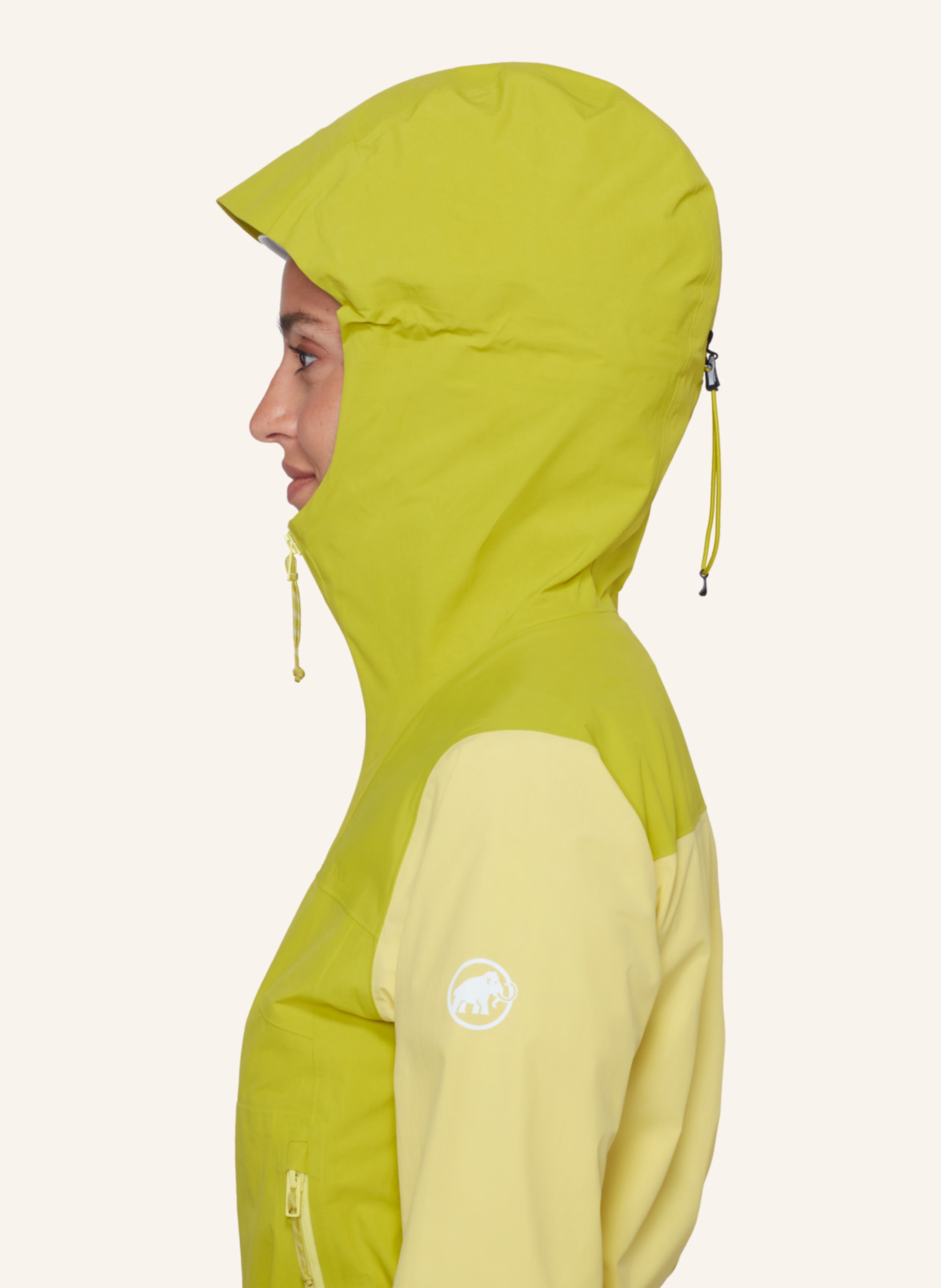 Thumbnail - Mammut Crag Hs Hooded Jacket Women gelb