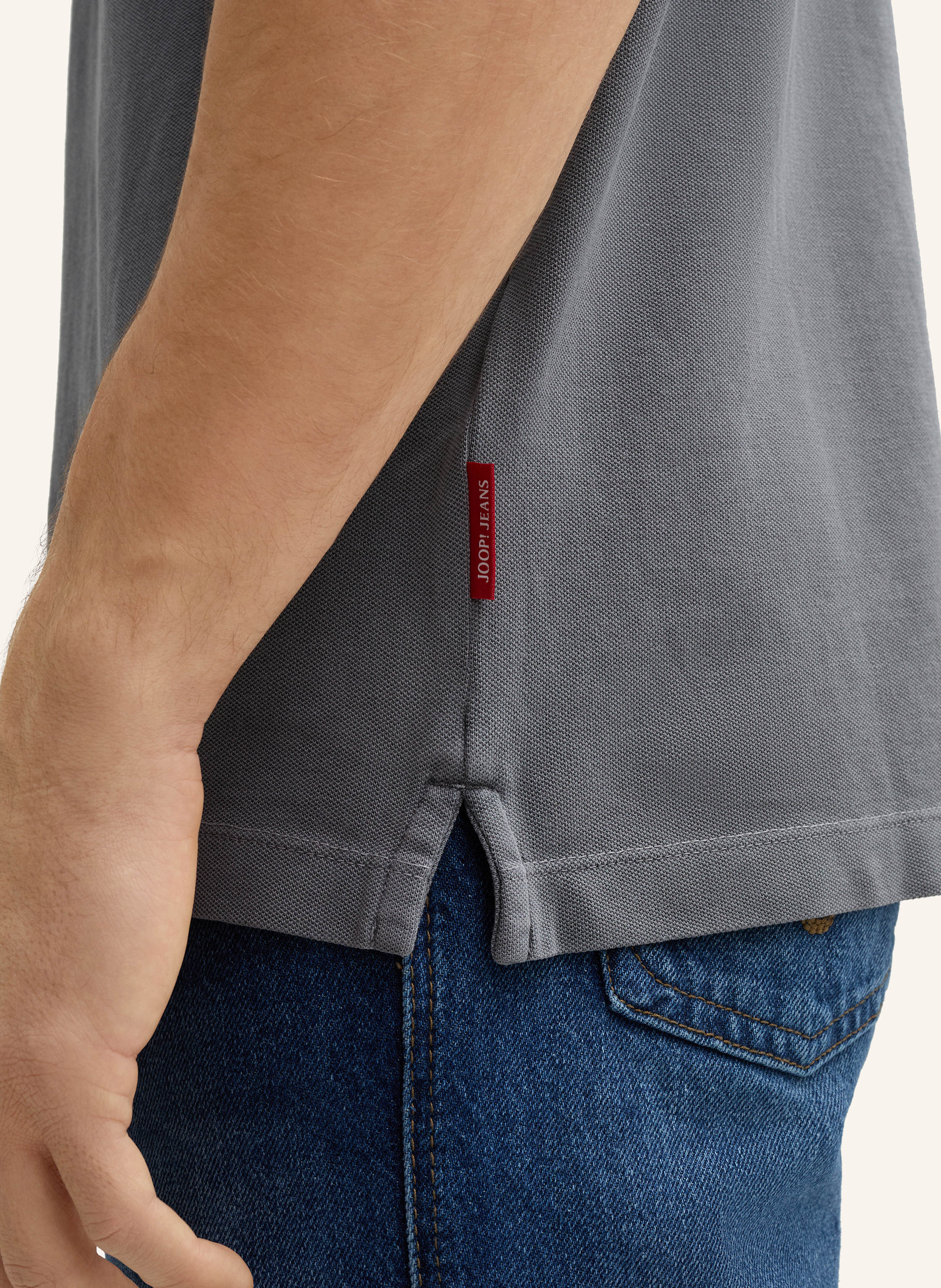 Thumbnail - Joop! Jeans Piqué-Poloshirt Modern Fit grau