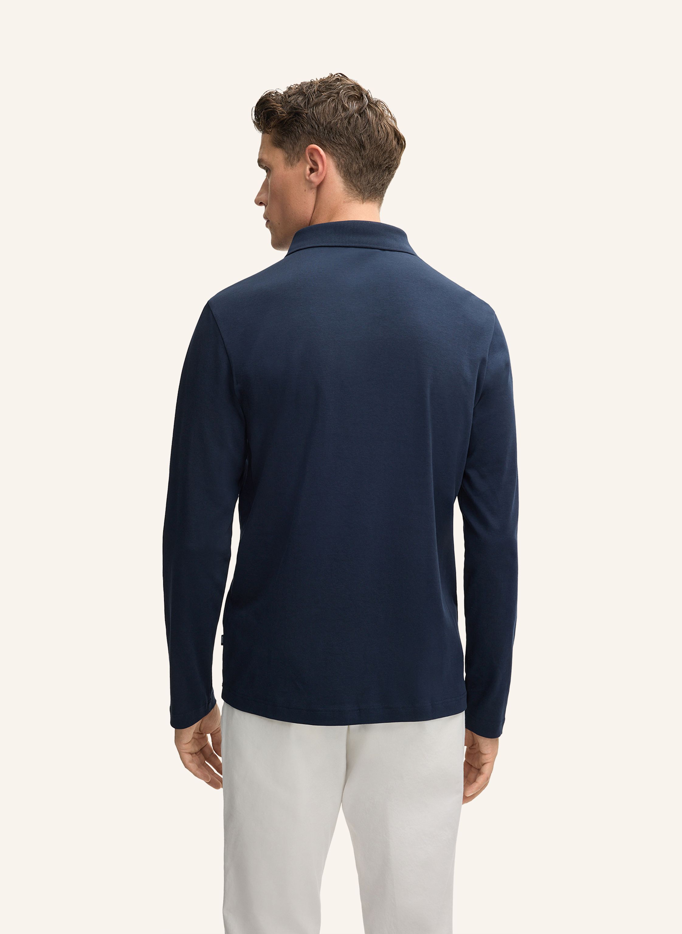 Thumbnail - Joop! Polo-Longsleeve Modern Fit blau