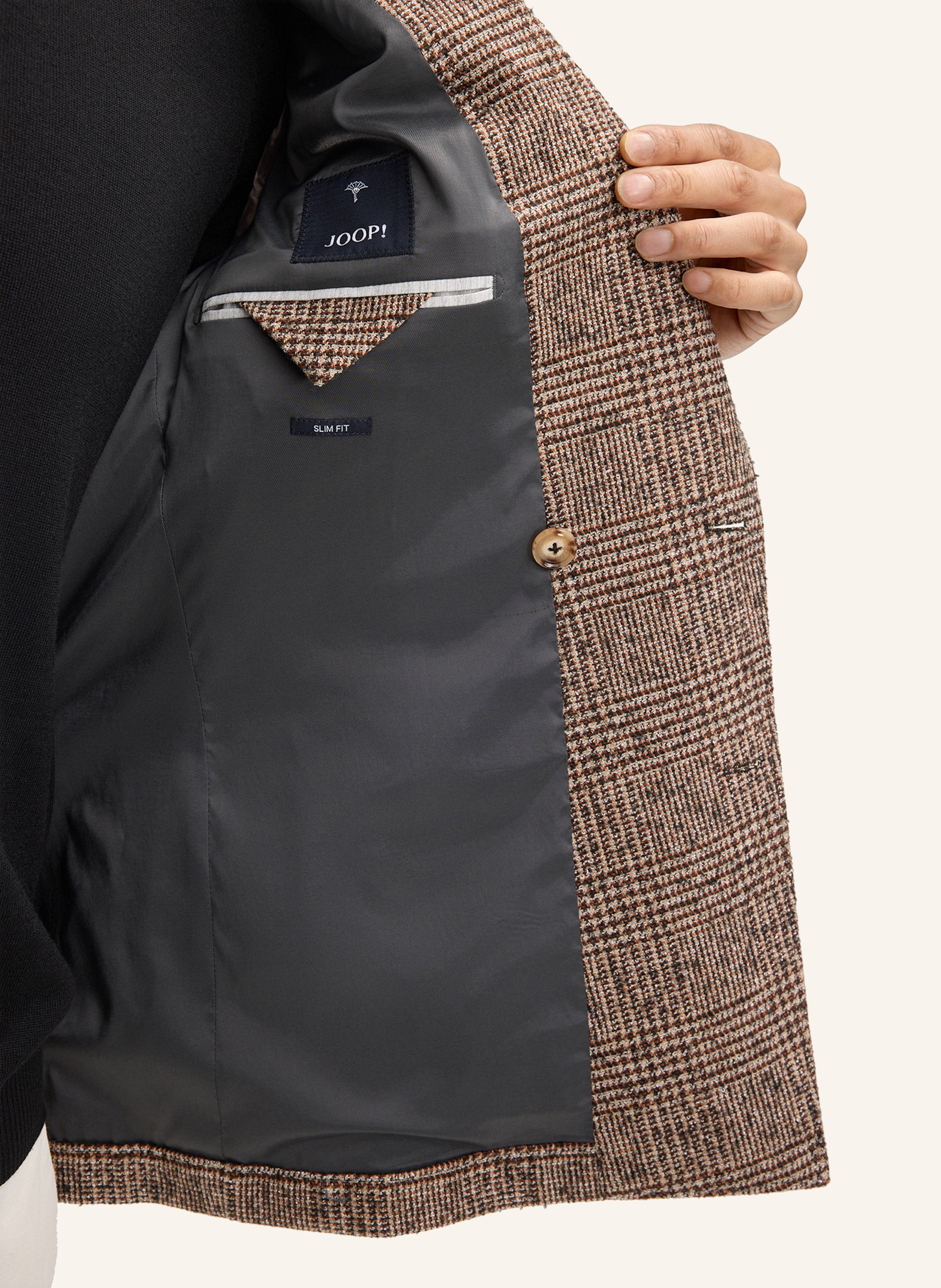 Thumbnail - Joop! Doppelreiher-Sakko Slim Fit braun