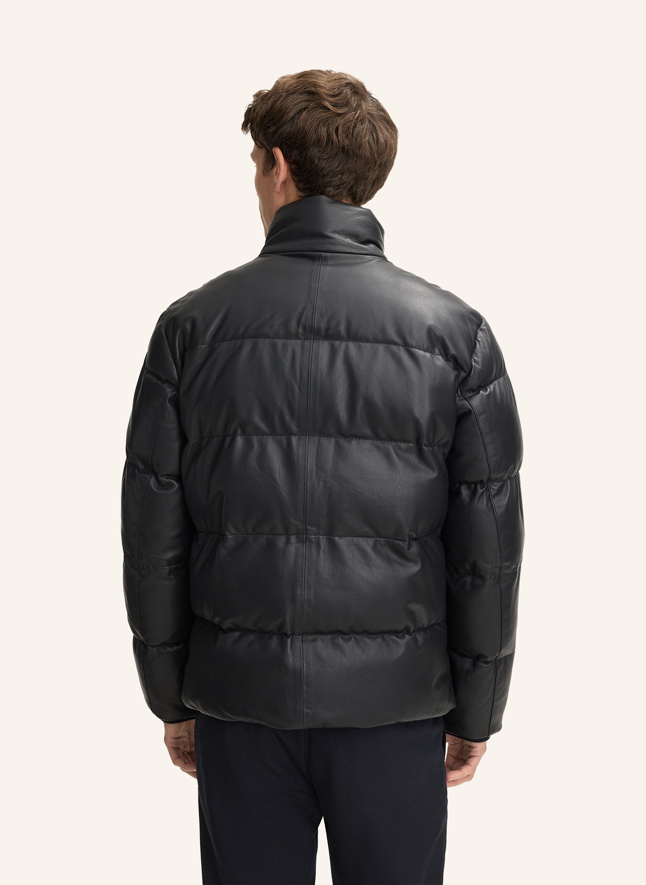 Thumbnail - Joop! Leder-Steppjacke schwarz