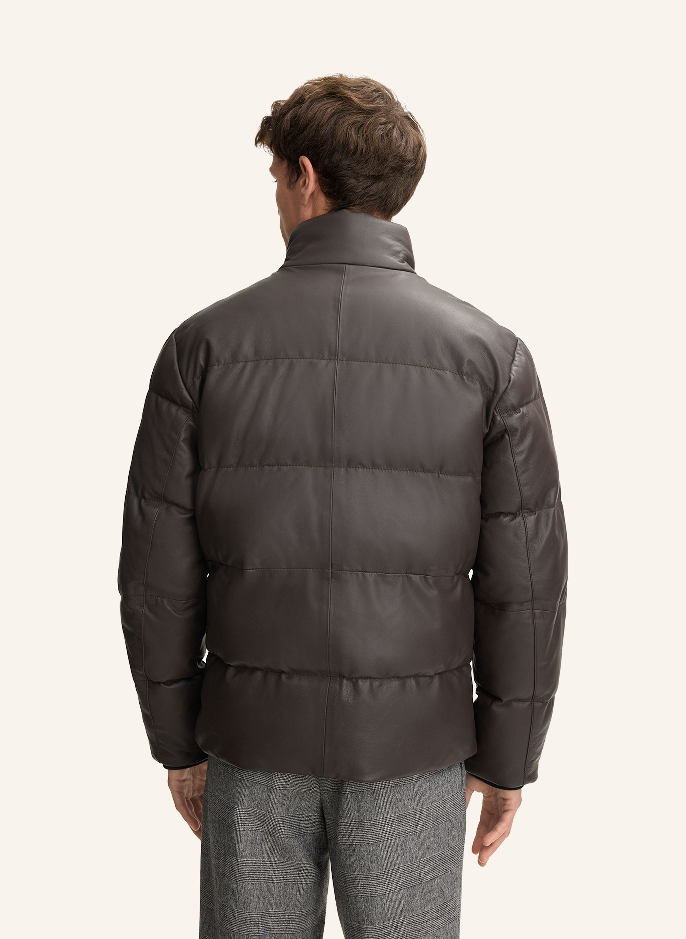 Thumbnail - Joop! Leder-Steppjacke braun