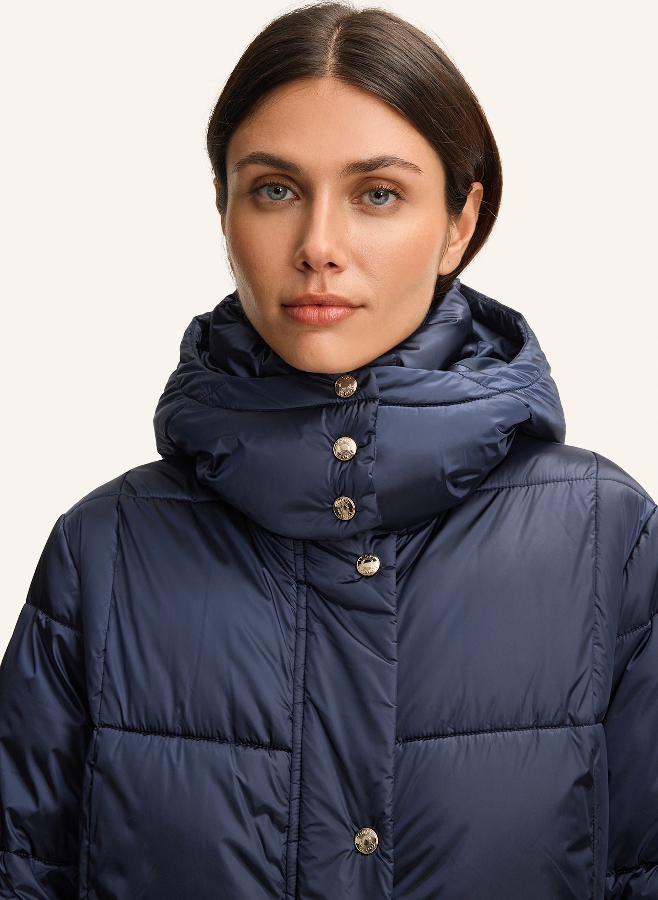 Thumbnail - Joop! Steppmantel Clarissa Mit Abnehmbarer Kapuze blau
