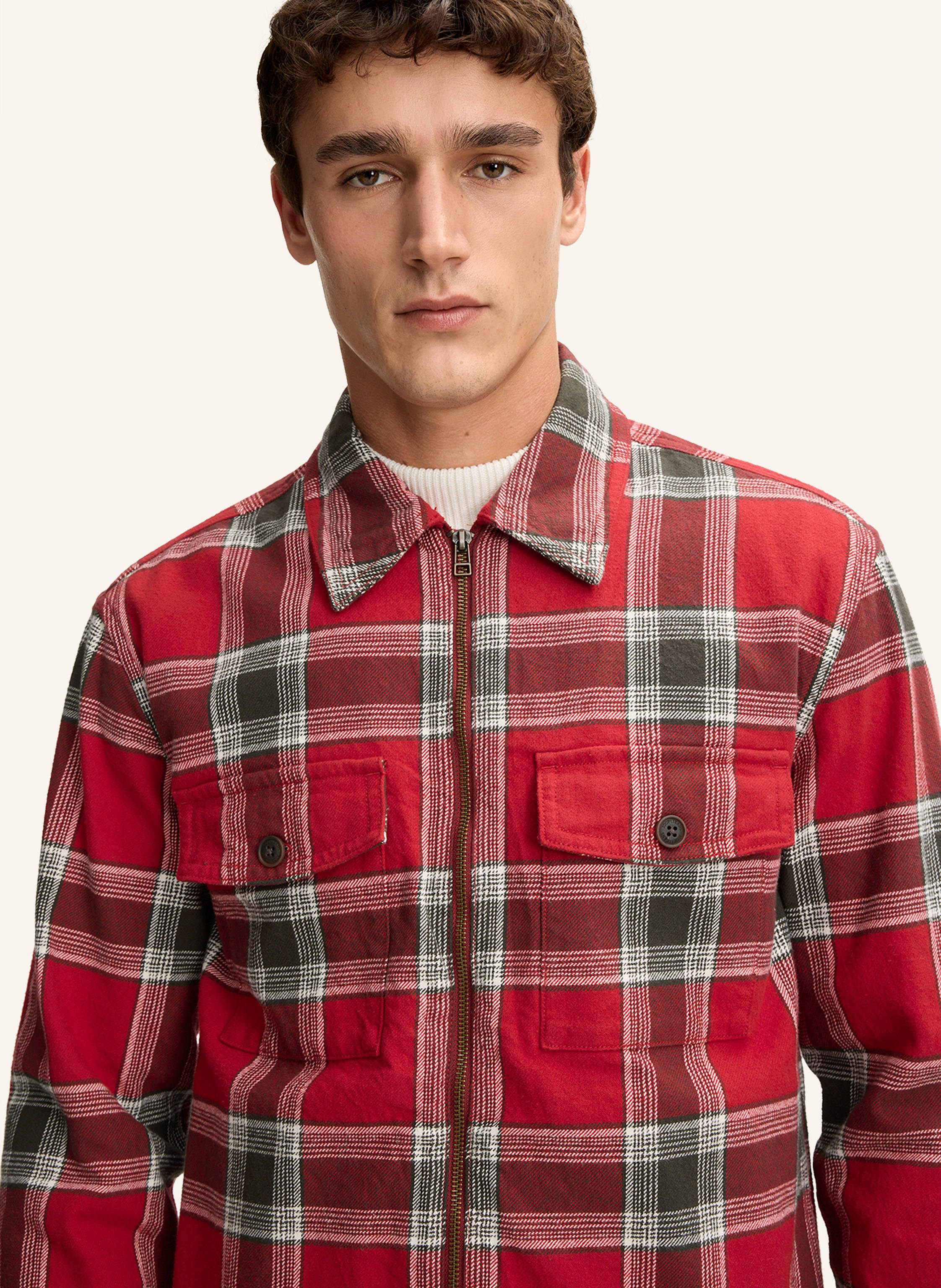 Thumbnail - Joop! Jeans Hemd-Jacke Casual Fit rot