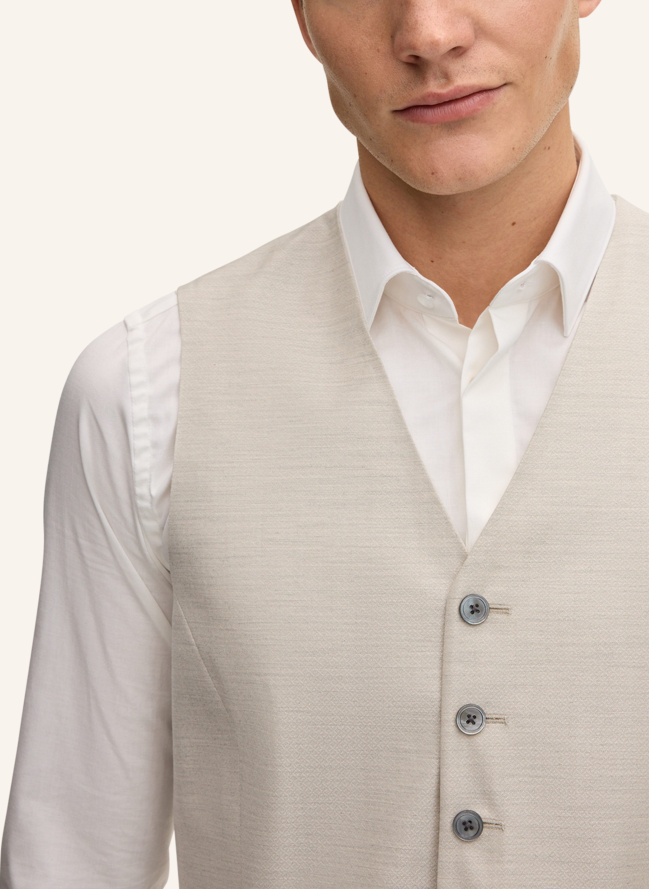 Thumbnail - Joop! Weste Regular Fit beige