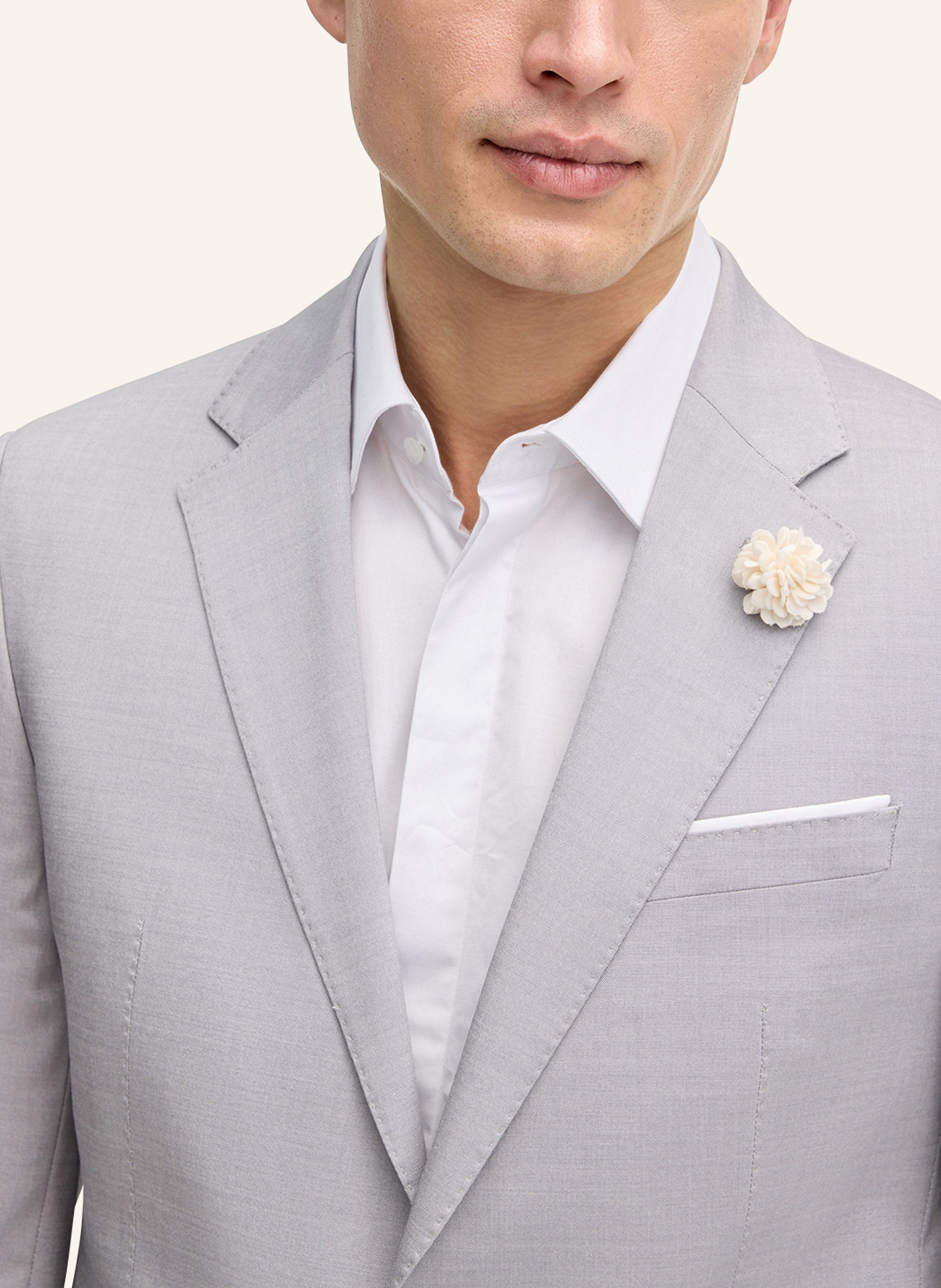 Thumbnail - Joop! Anzugsakko Herby Slim Fit grau