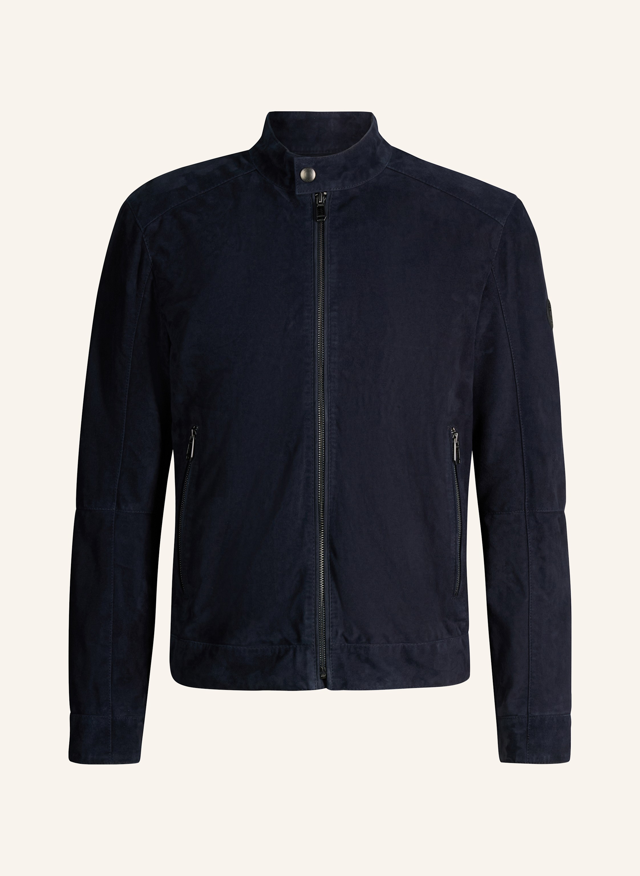 Joop! Lederjacke blau