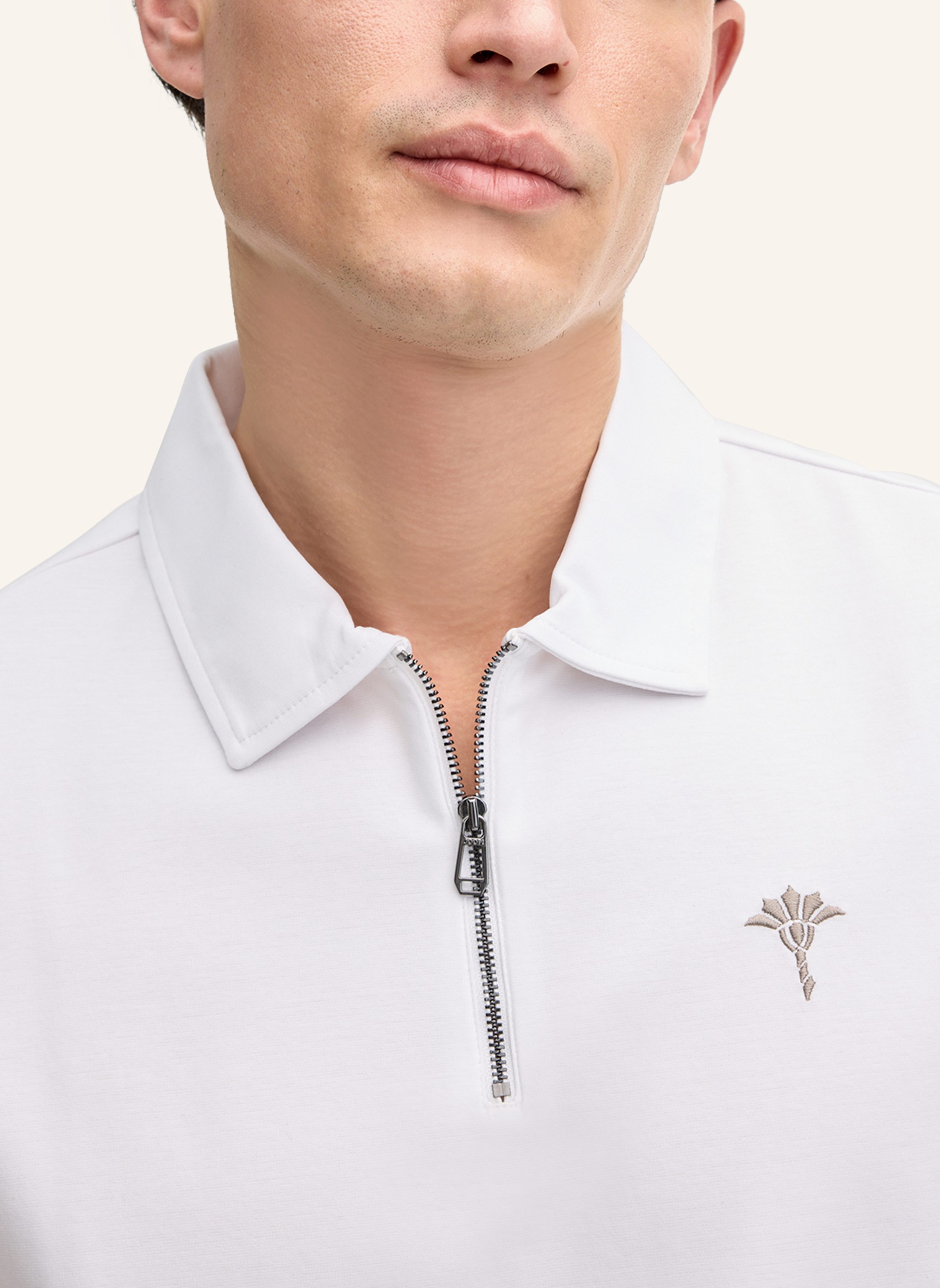 Thumbnail - Joop! Zip-Poloshirt weiss
