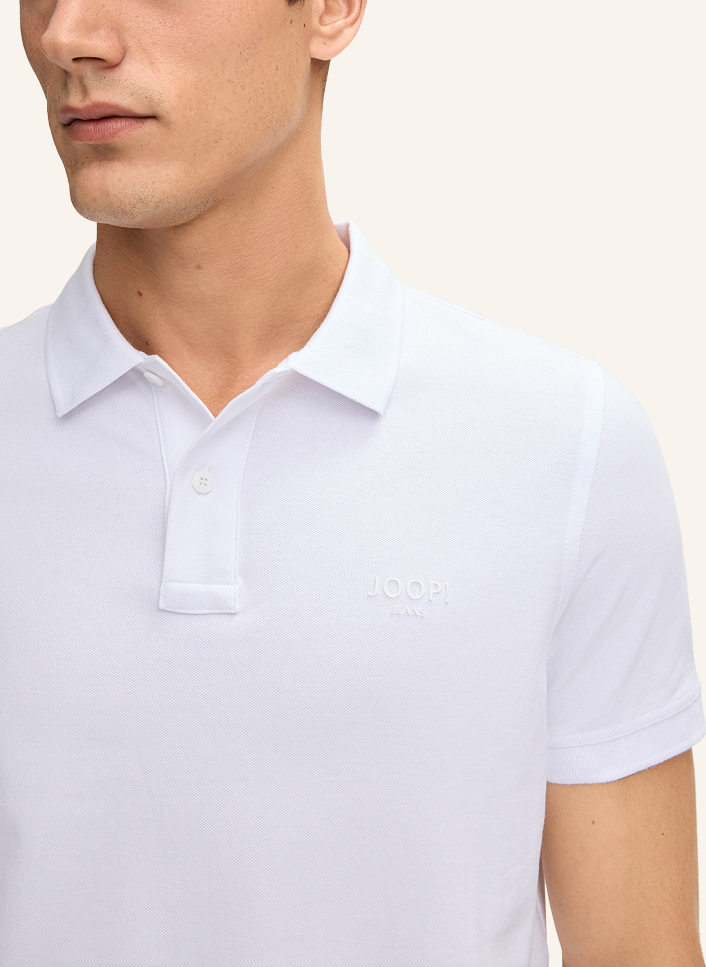 Thumbnail - Joop! Jeans Poloshirt weiss