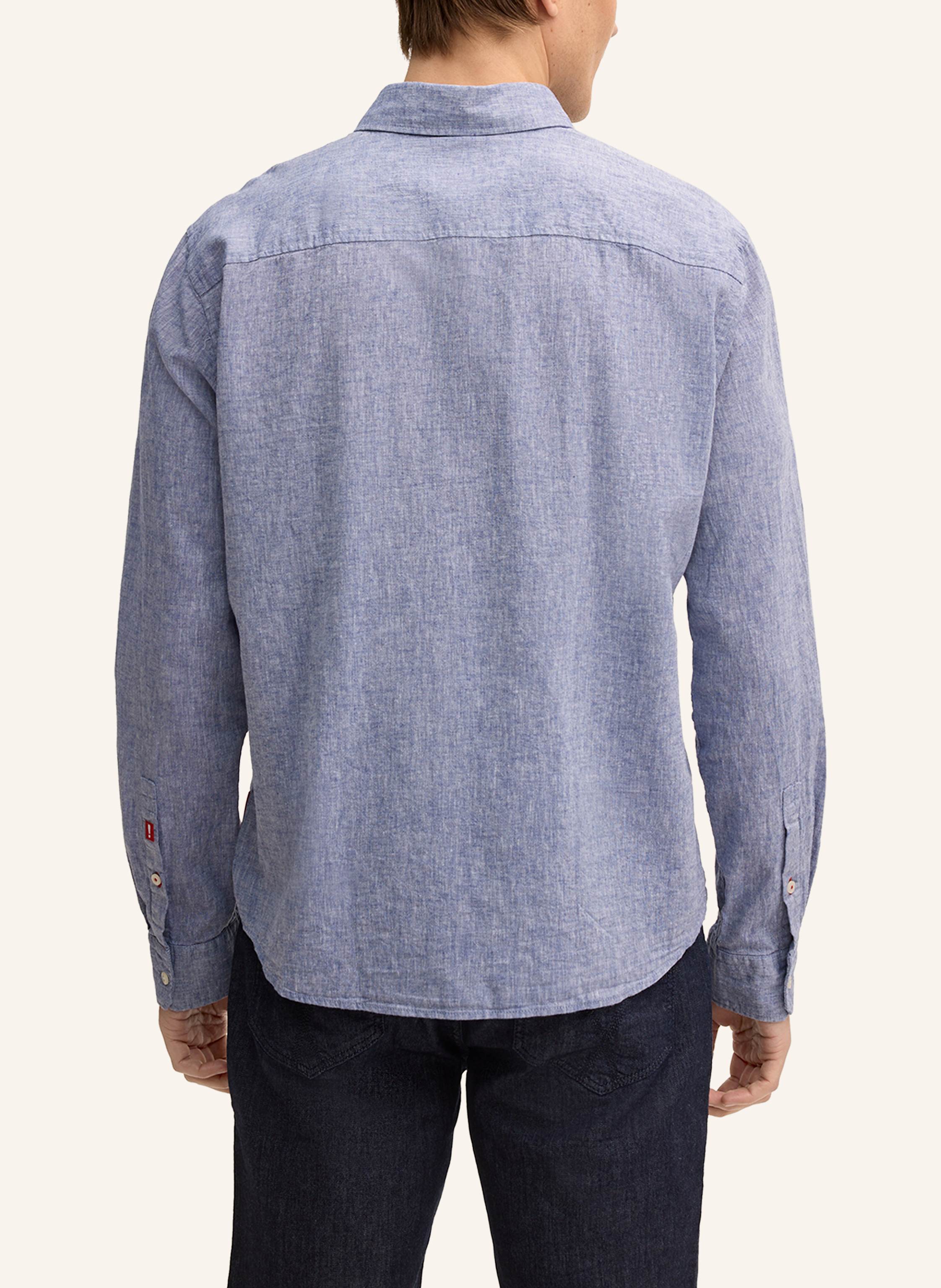 Thumbnail - Joop! Jeans Hemd Hali Regular Fit Mit Leinen blau