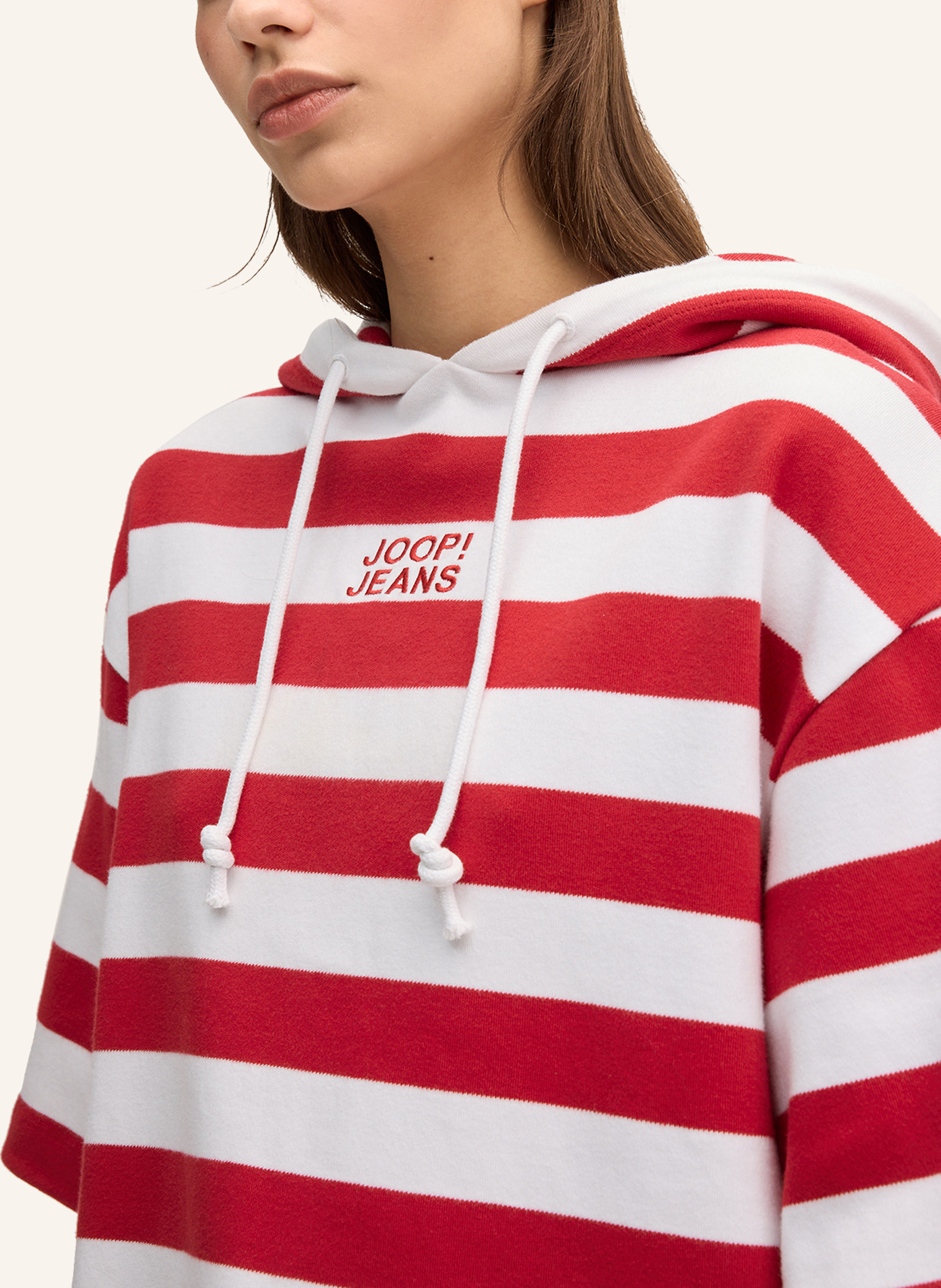 Thumbnail - Joop! Jeans Kurzarm-Hoodie rot