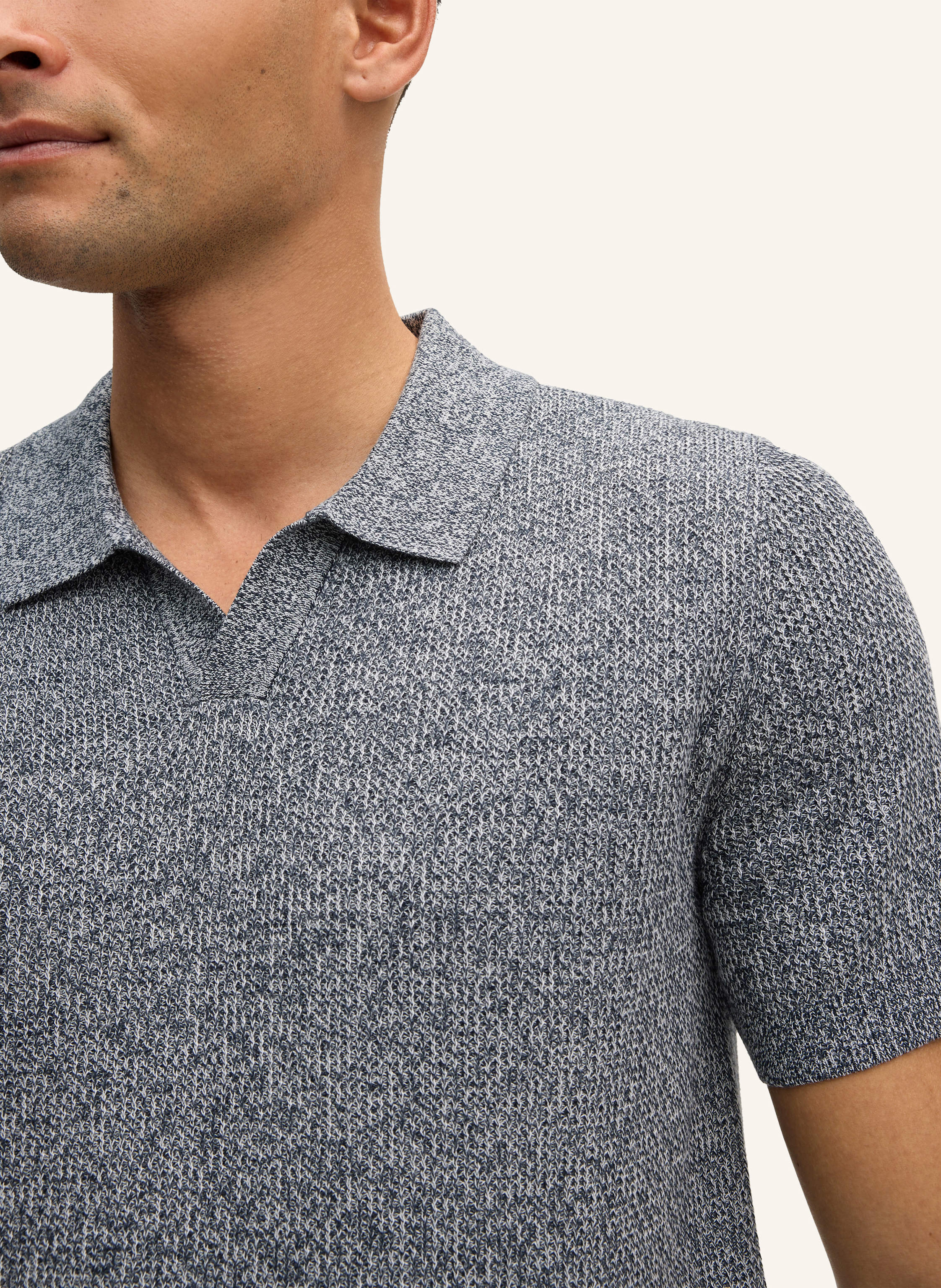 Thumbnail - Joop! Jeans Strick-Poloshirt Adrianor blau