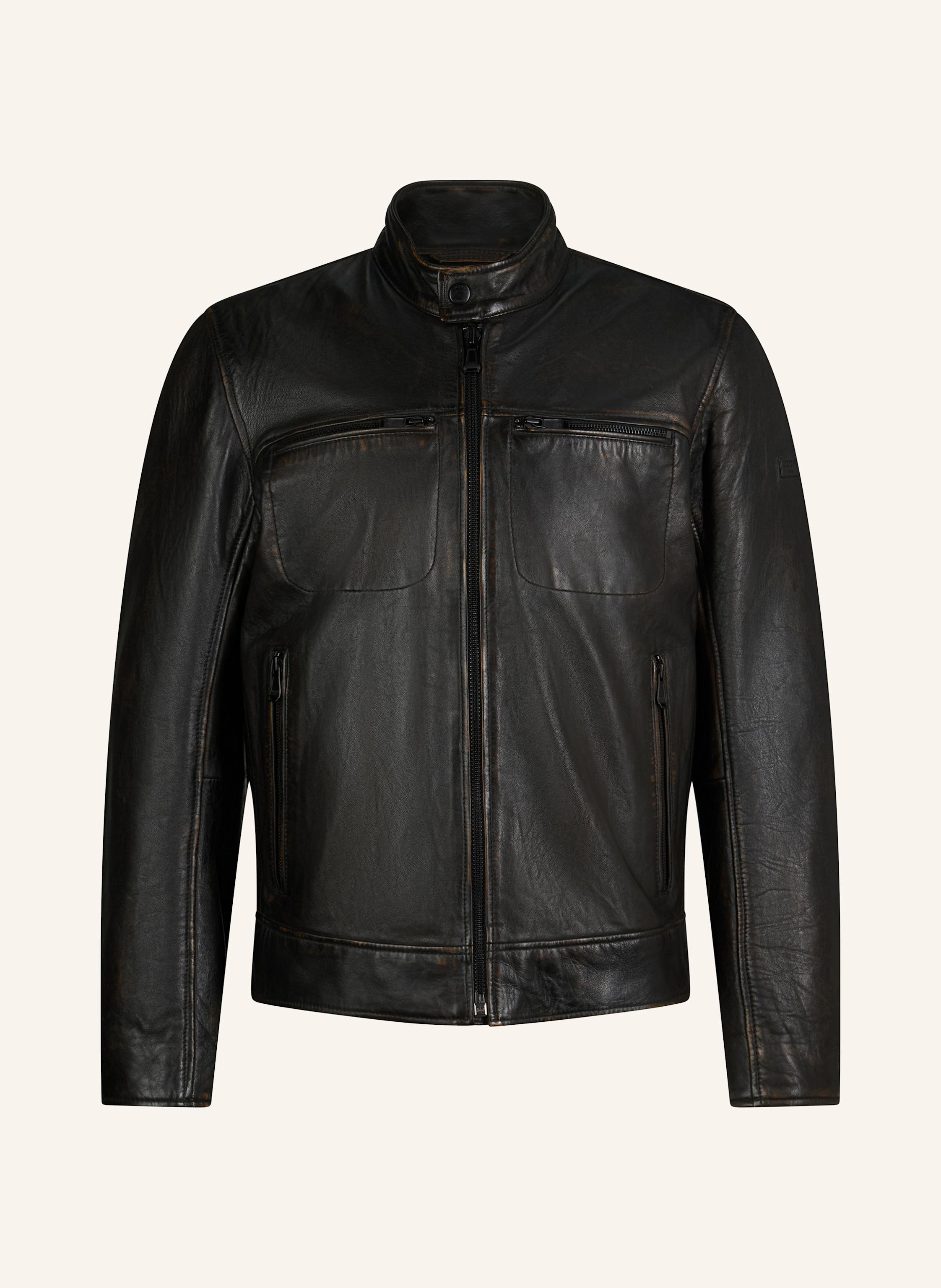 Joop! Jeans Lederjacke braun
