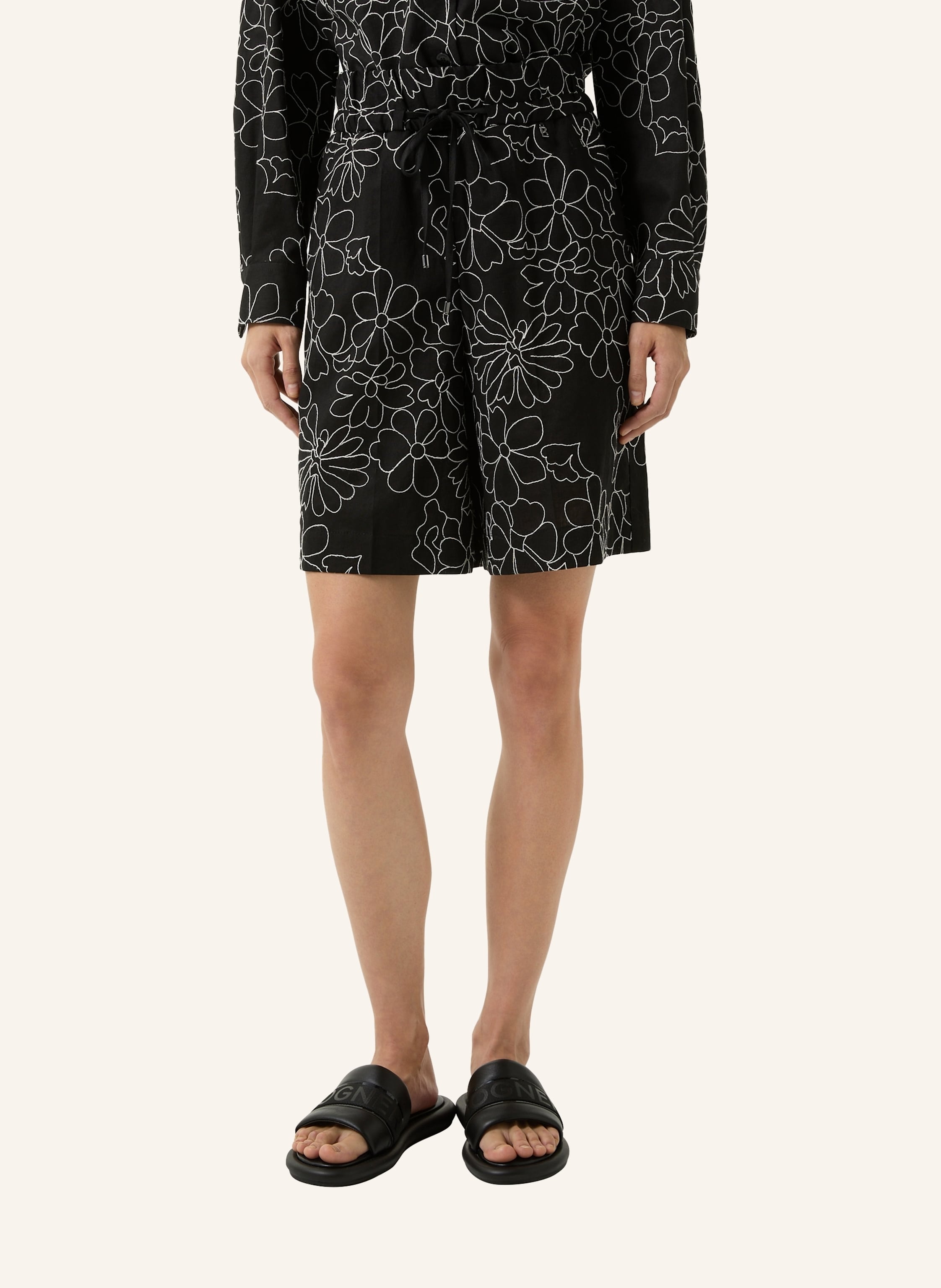 Thumbnail - Bogner Shorts Cinzia Mit Leinen schwarz