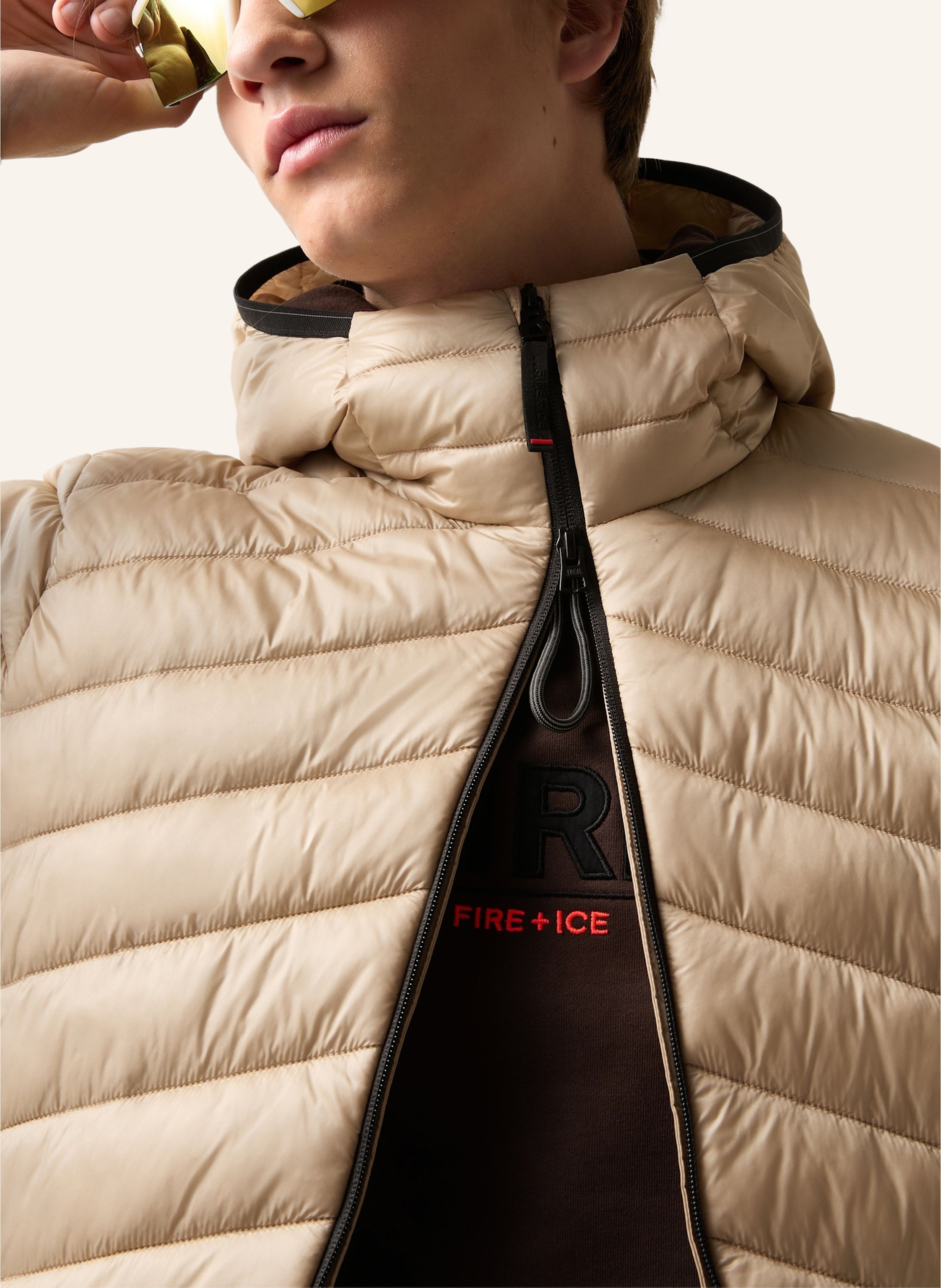 Thumbnail - Fire+Ice Hybrid-Steppjacke Elvis beige