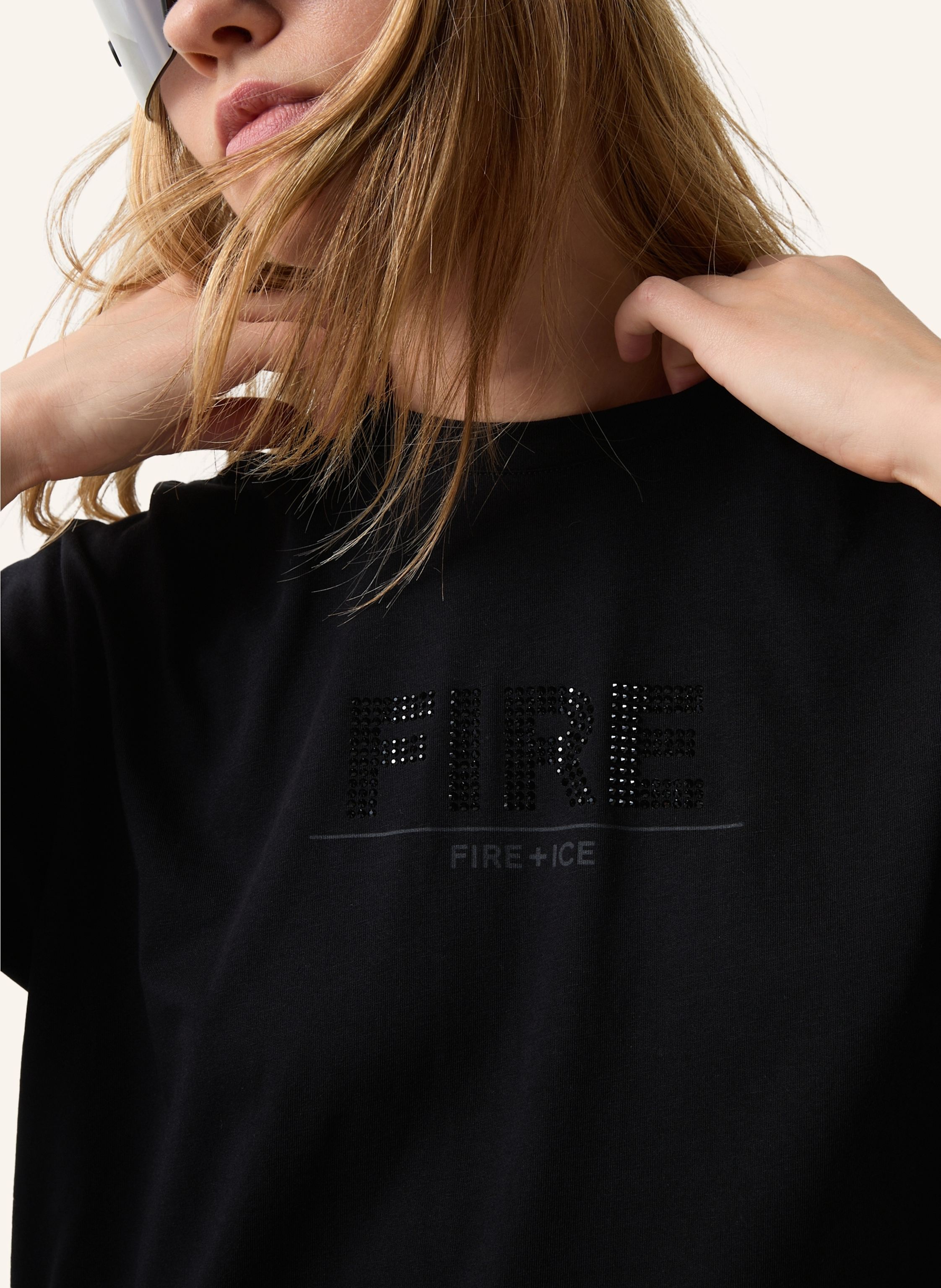 Thumbnail - Fire+Ice T-Shirt schwarz