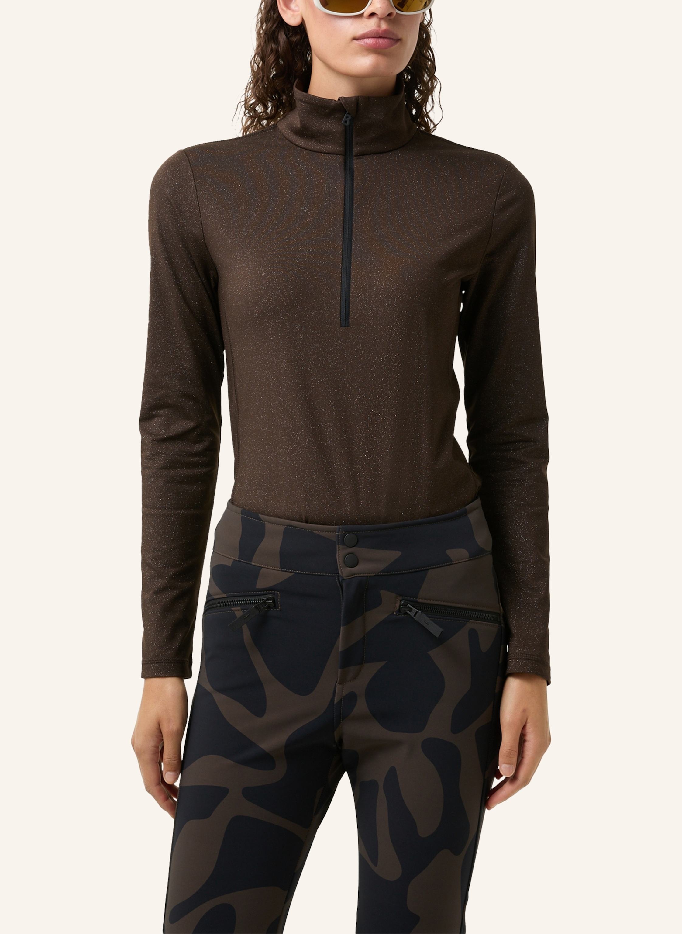 Thumbnail - Fire+Ice Midlayer margo2 Mit Glitzergarn braun