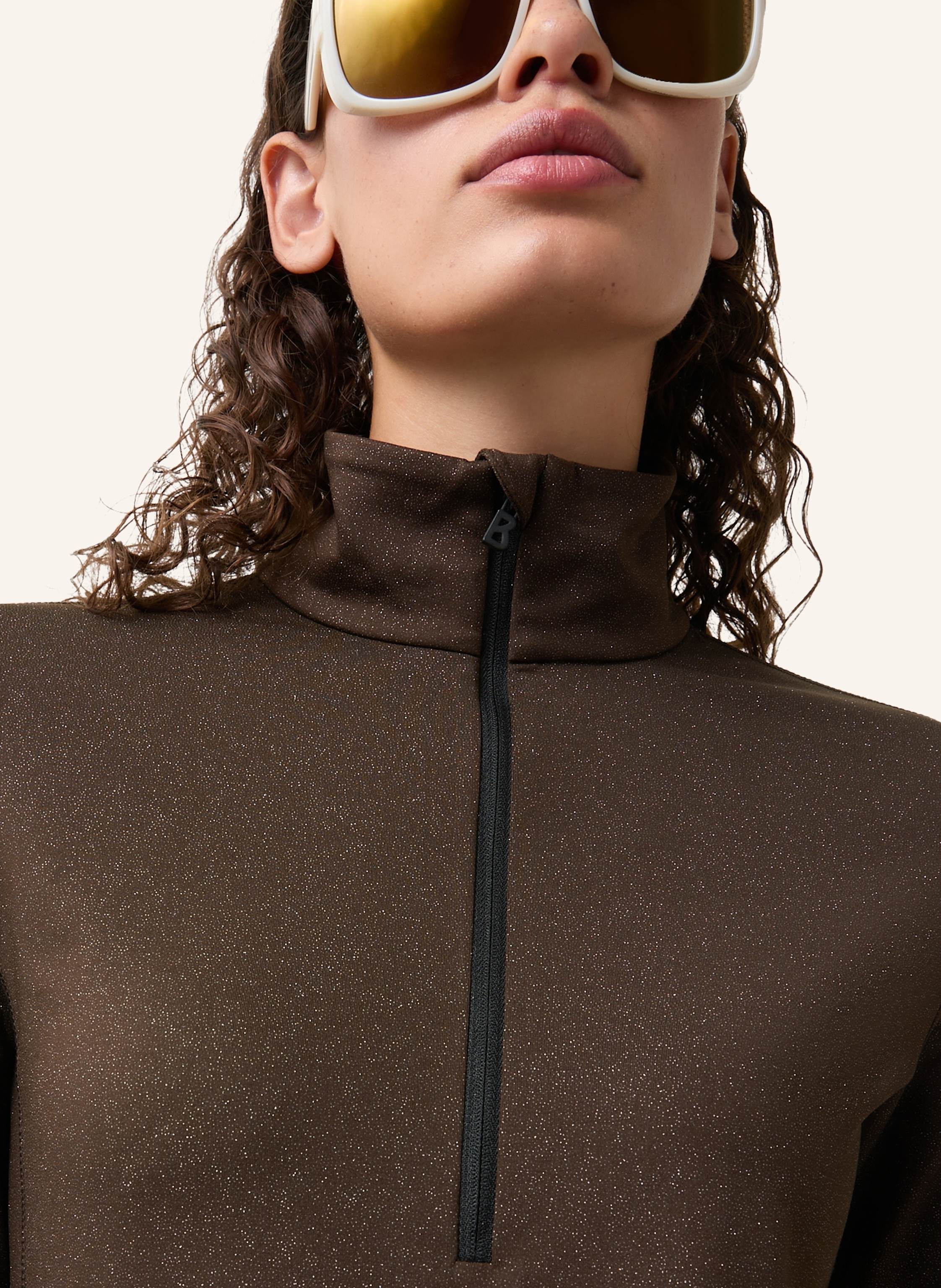 Thumbnail - Fire+Ice Midlayer margo2 Mit Glitzergarn braun