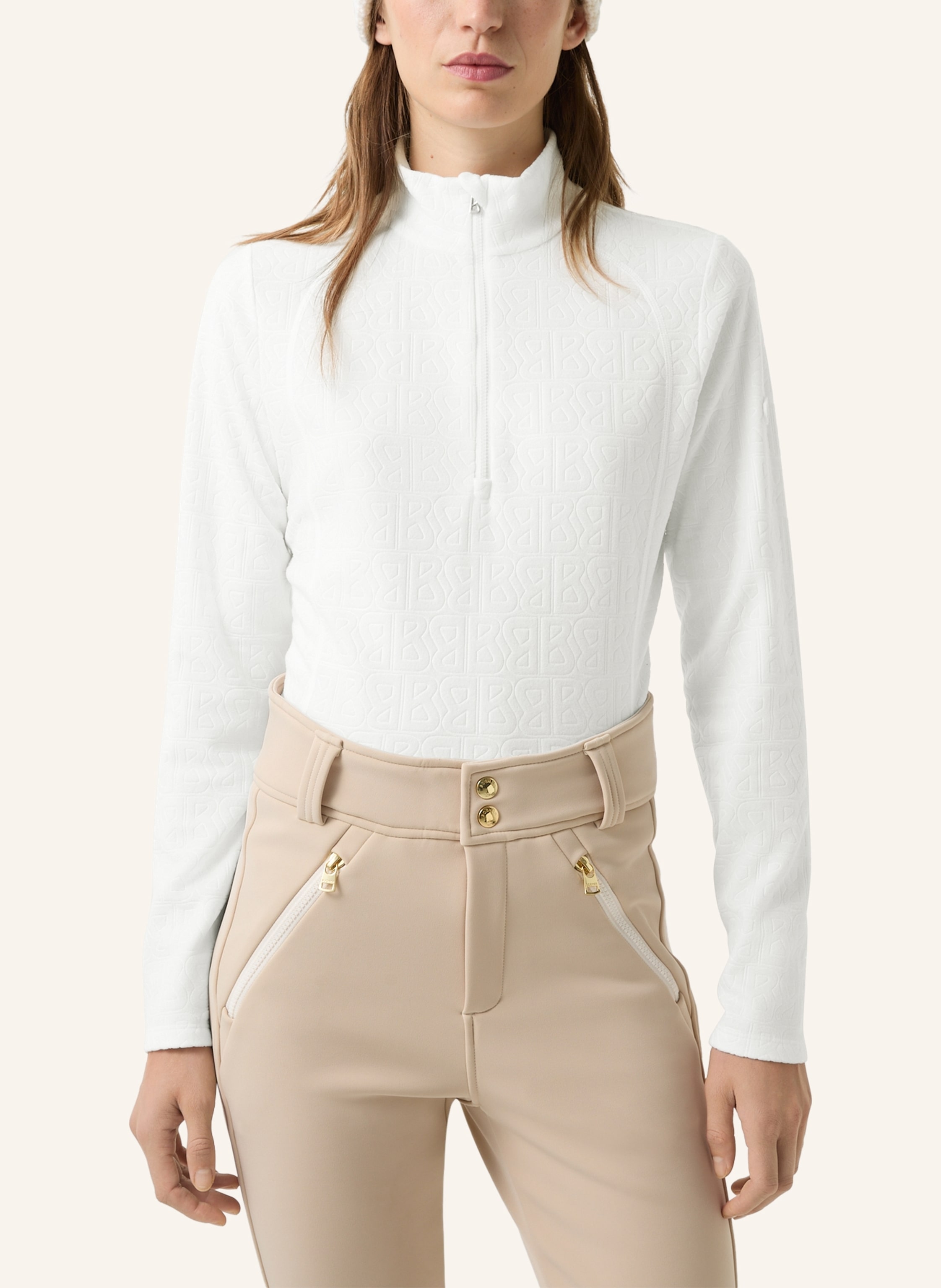 Thumbnail - Bogner Fleece-Troyer medita2 weiss