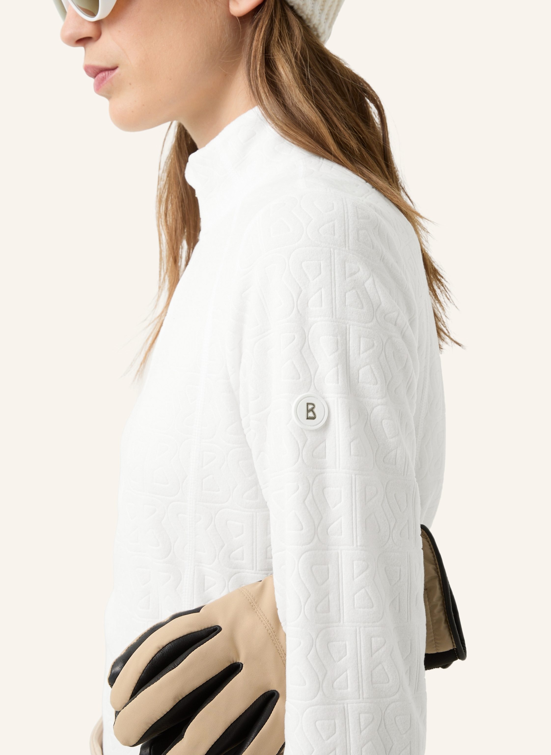 Thumbnail - Bogner Fleece-Troyer medita2 weiss