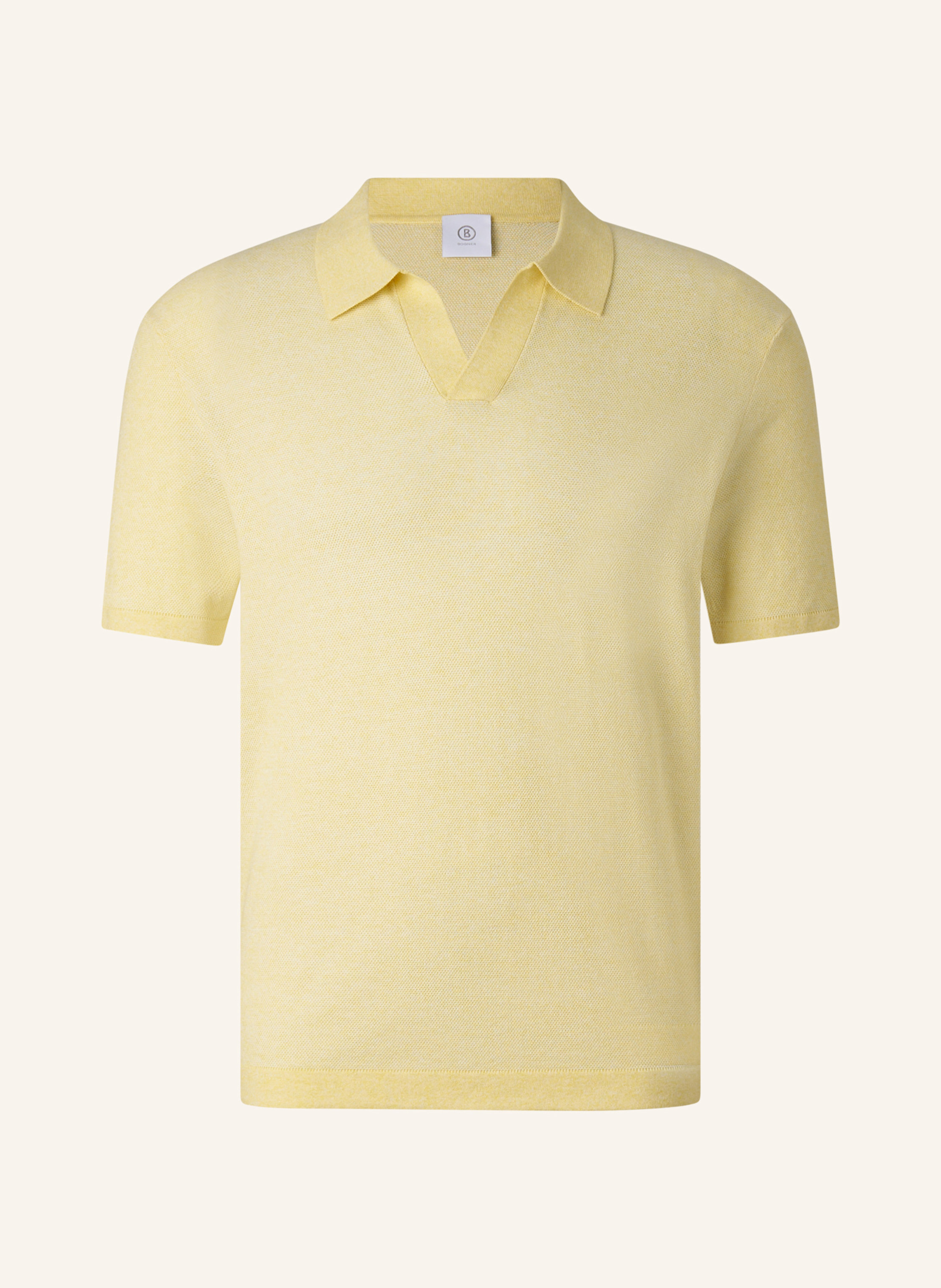 Bogner Strick-Polo-Shirt Lyon gelb