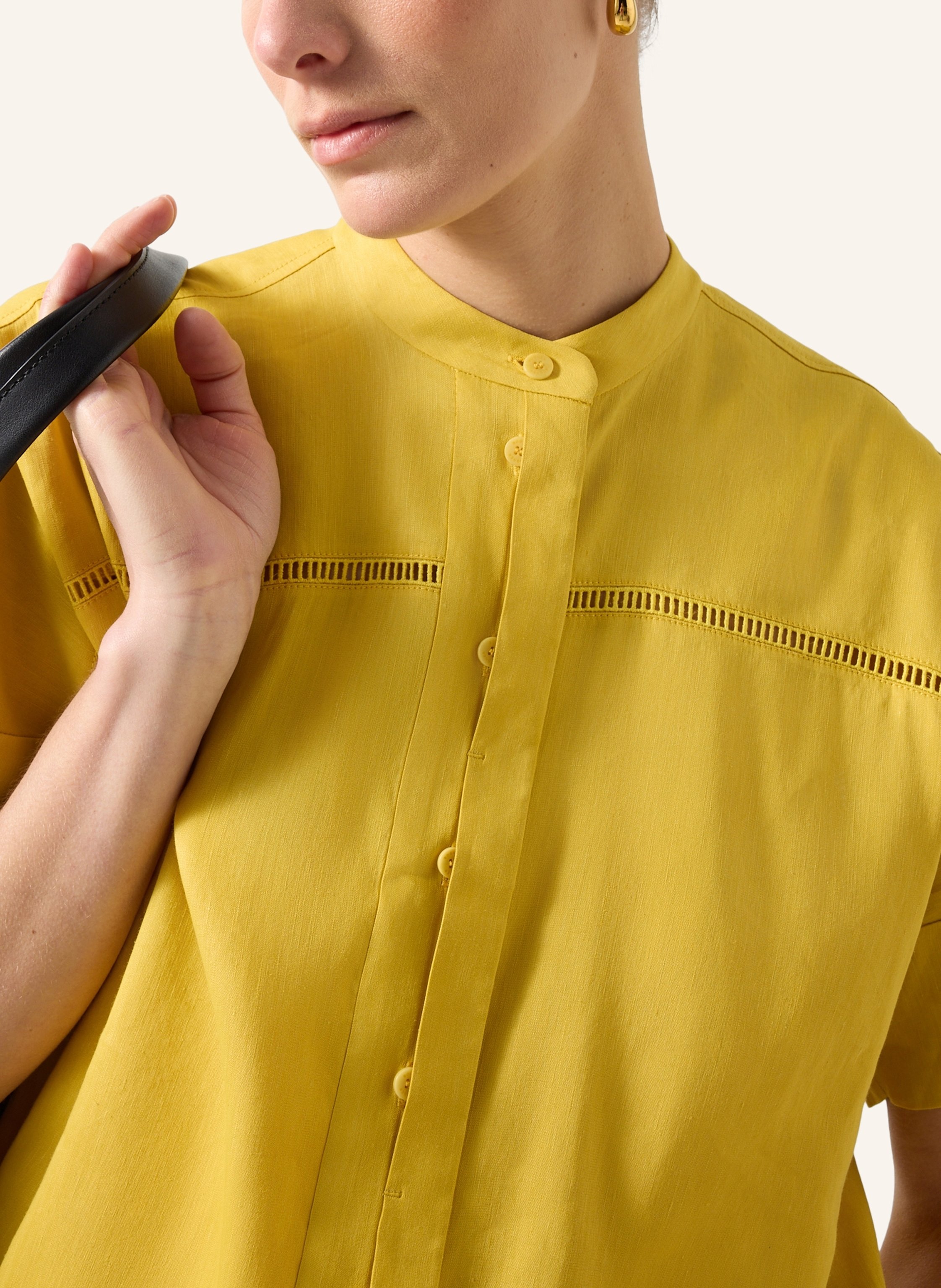 Thumbnail - Bogner Bluse Cheryl Mit Leinen gelb