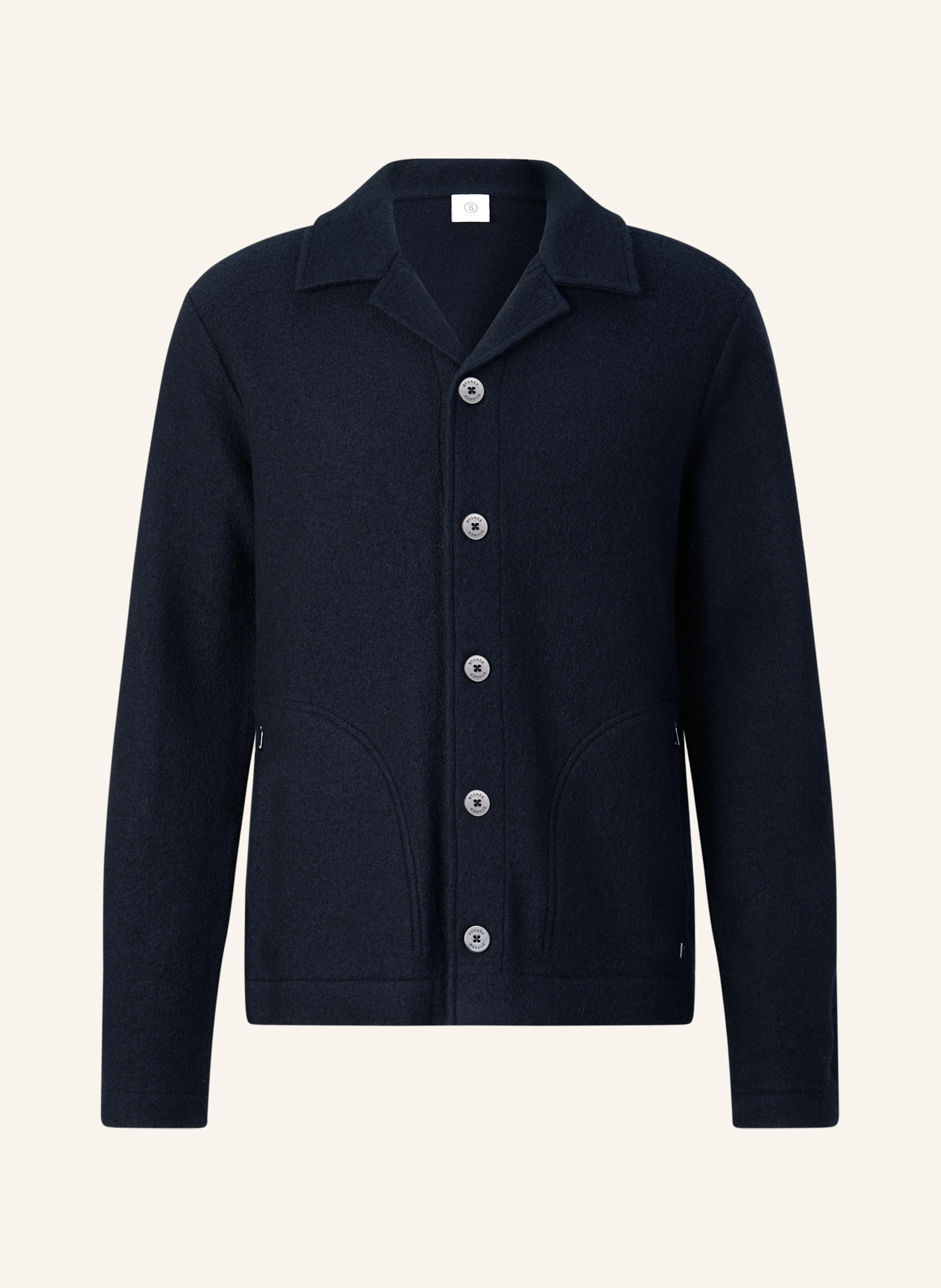 Bogner Woll-Overshirt Blanco blau