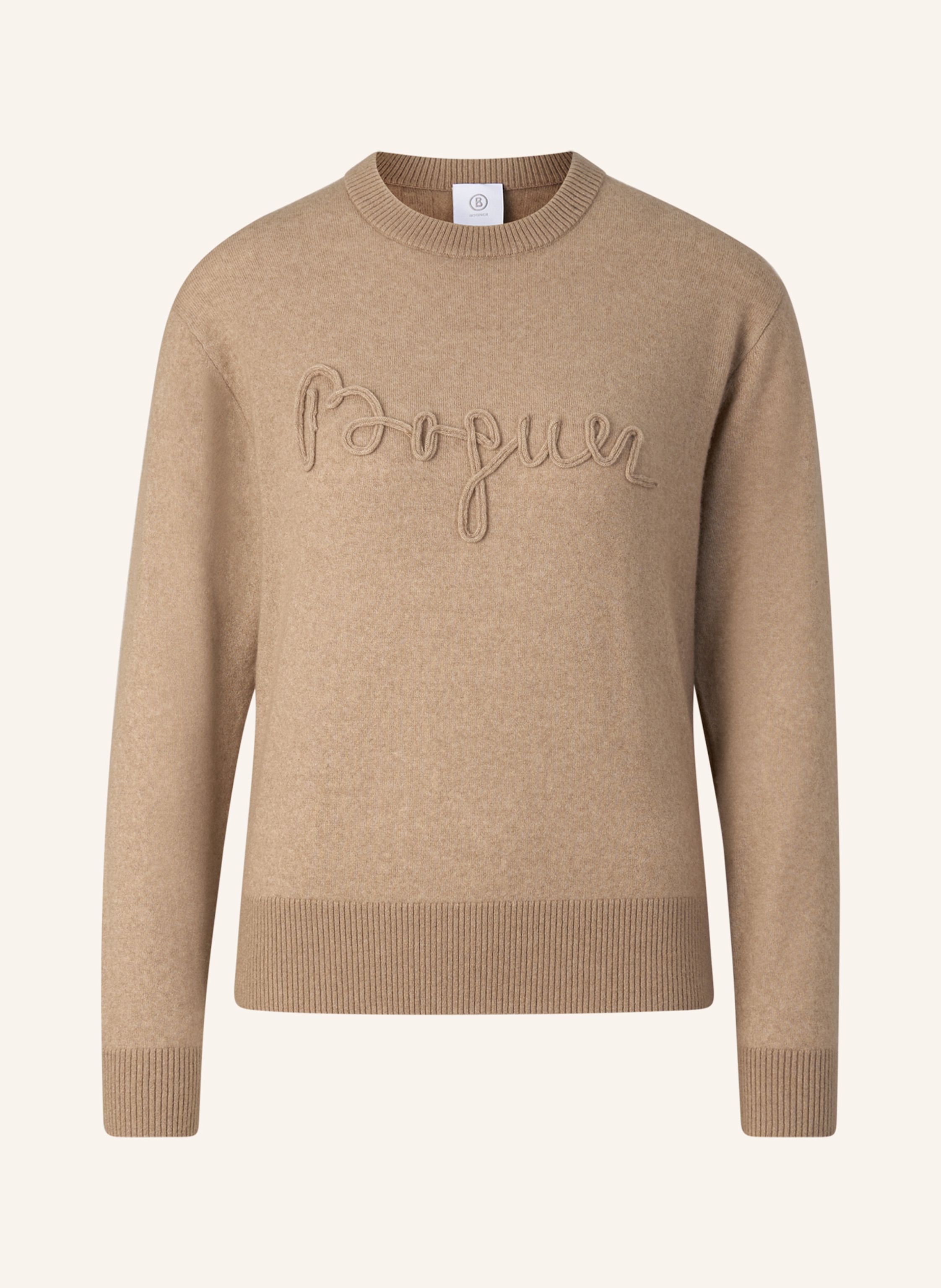 Bogner Schurwoll-Kaschmir-Pullover Tatjana braun