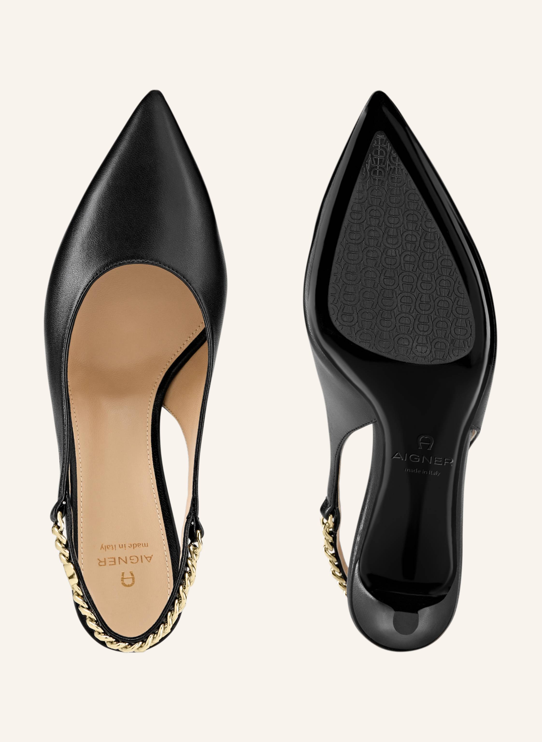 Thumbnail - Aigner Slingback Pumps Madonna 11d schwarz