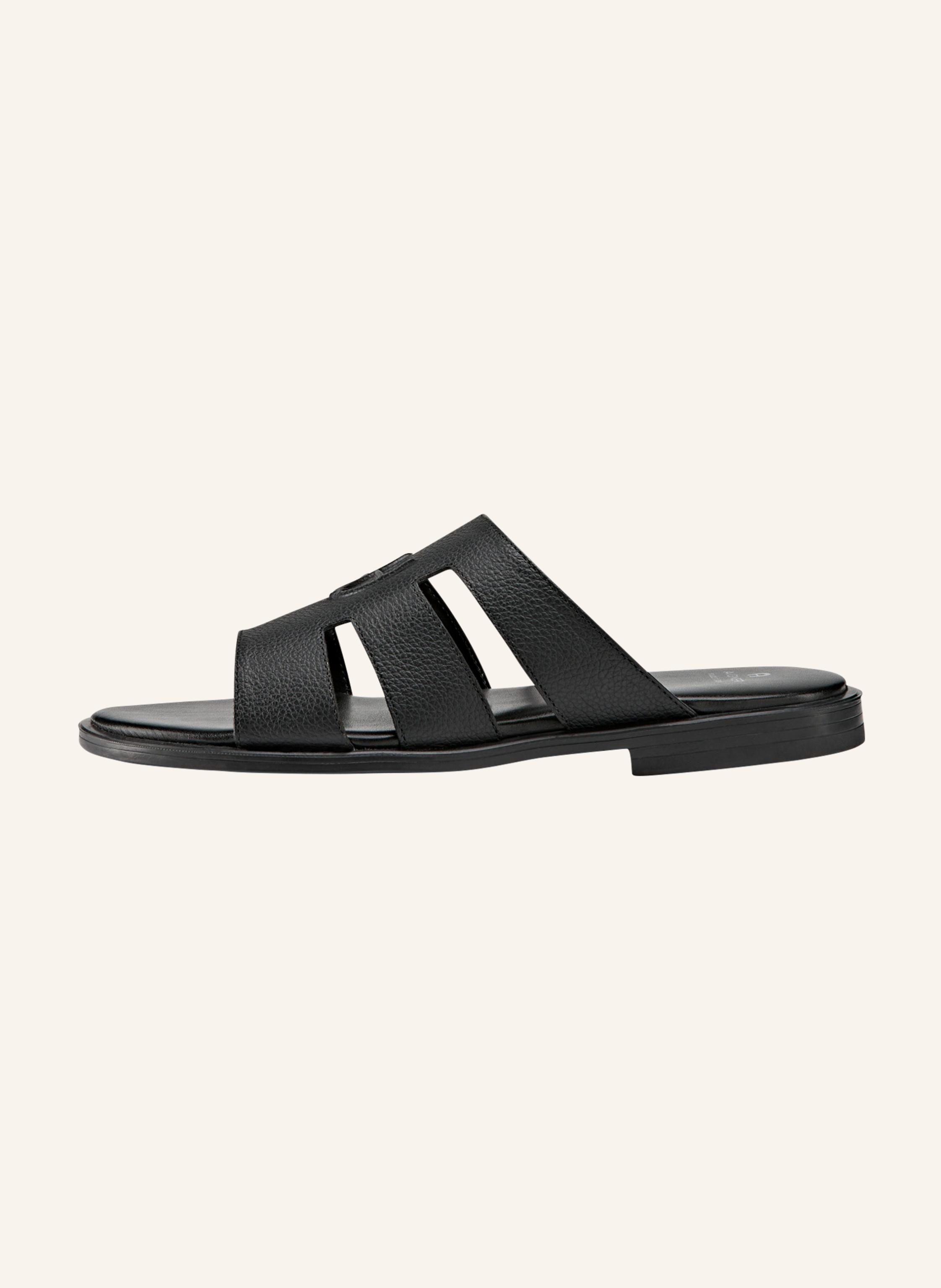 Thumbnail - Aigner Leather Sandal Noel 2a schwarz