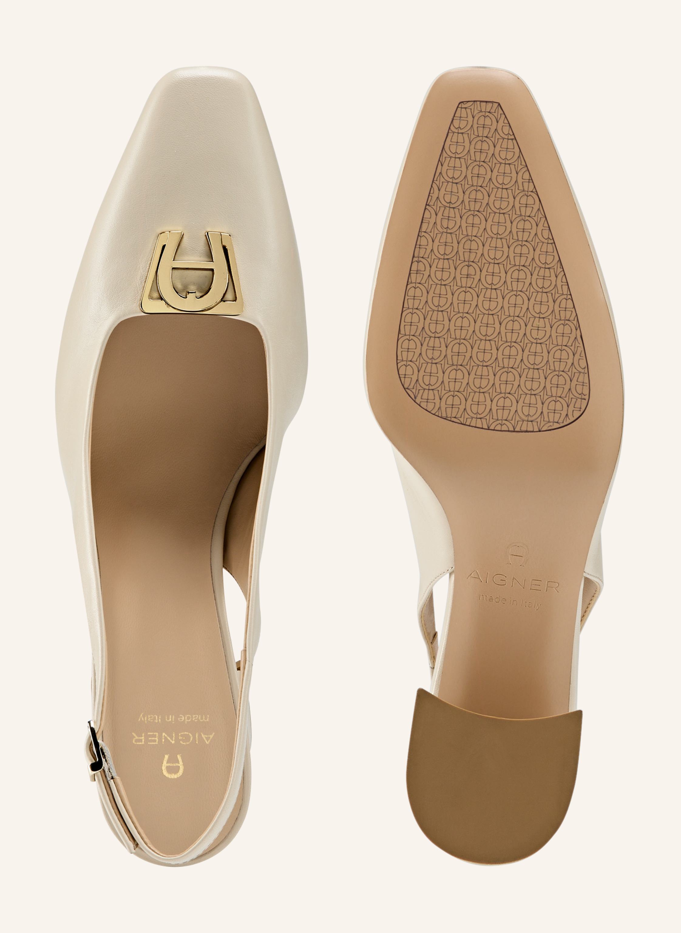 Thumbnail - Aigner Slingback Pumps Marylin 1d beige