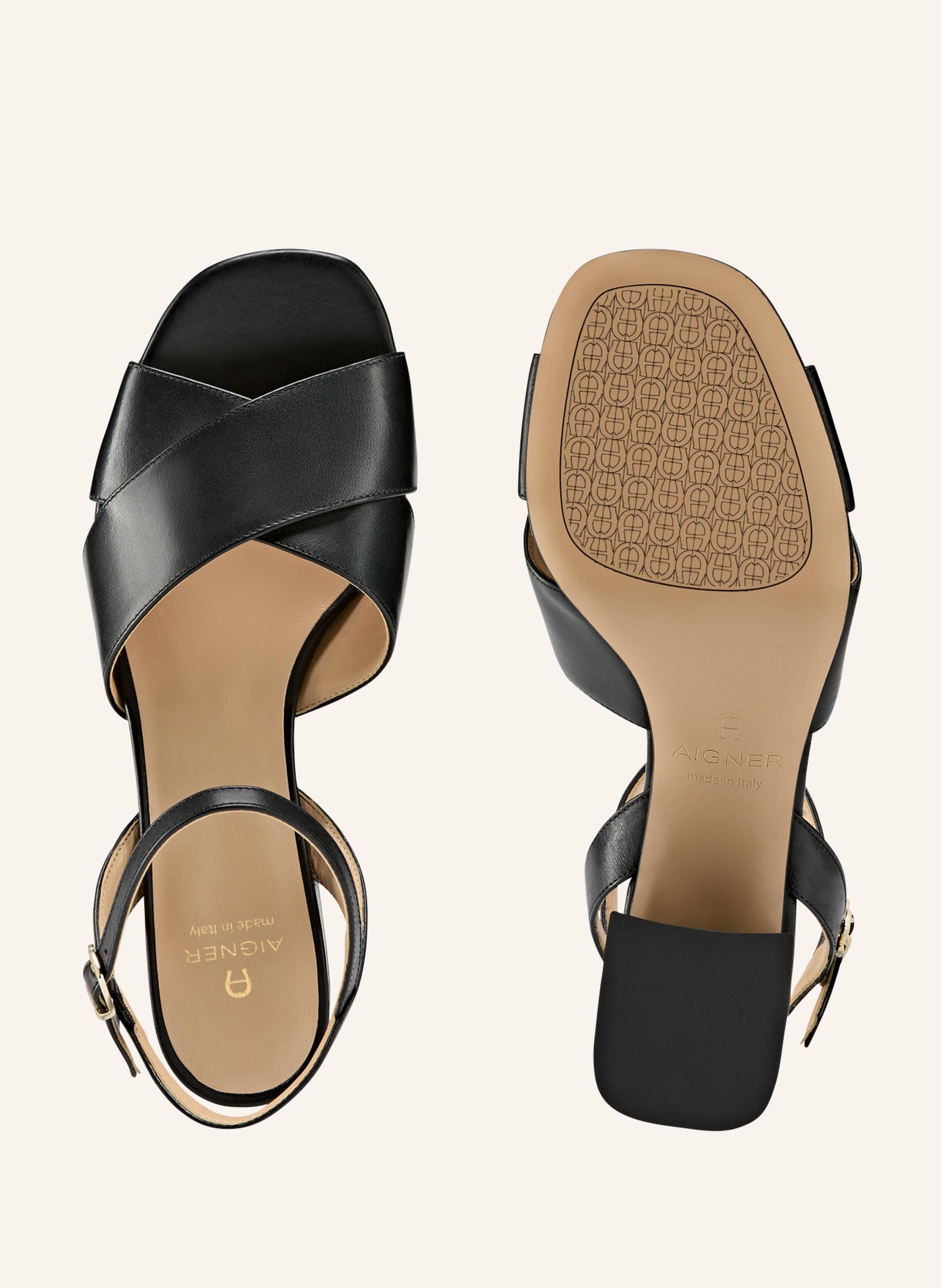 Thumbnail - Aigner Block Heel Sandal Courtney 6b schwarz