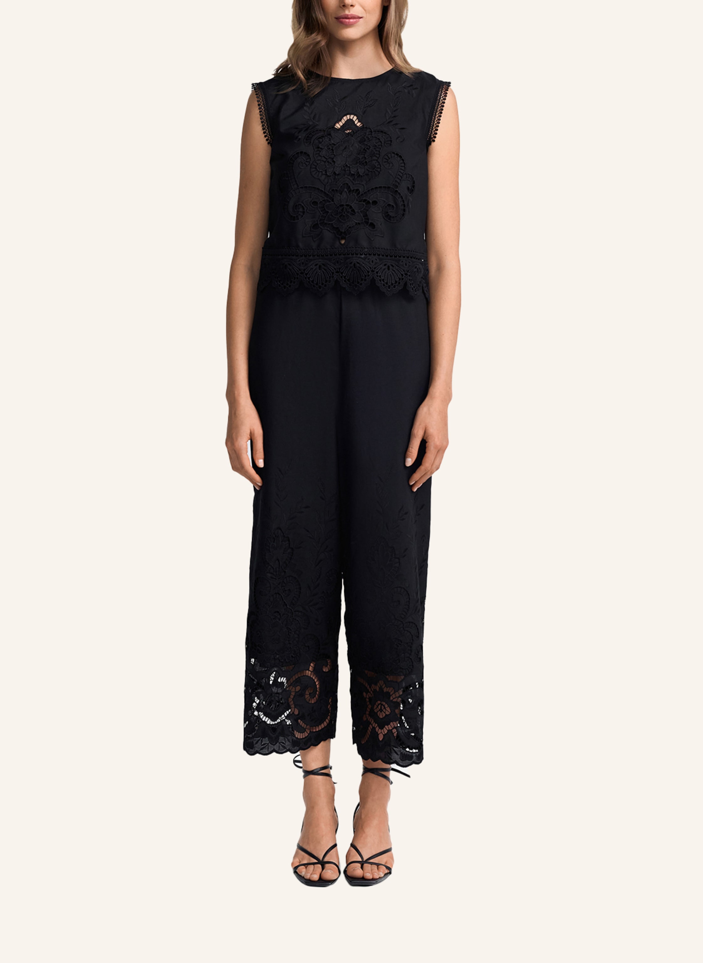 Thumbnail - Claire Luise Spitzentop schwarz