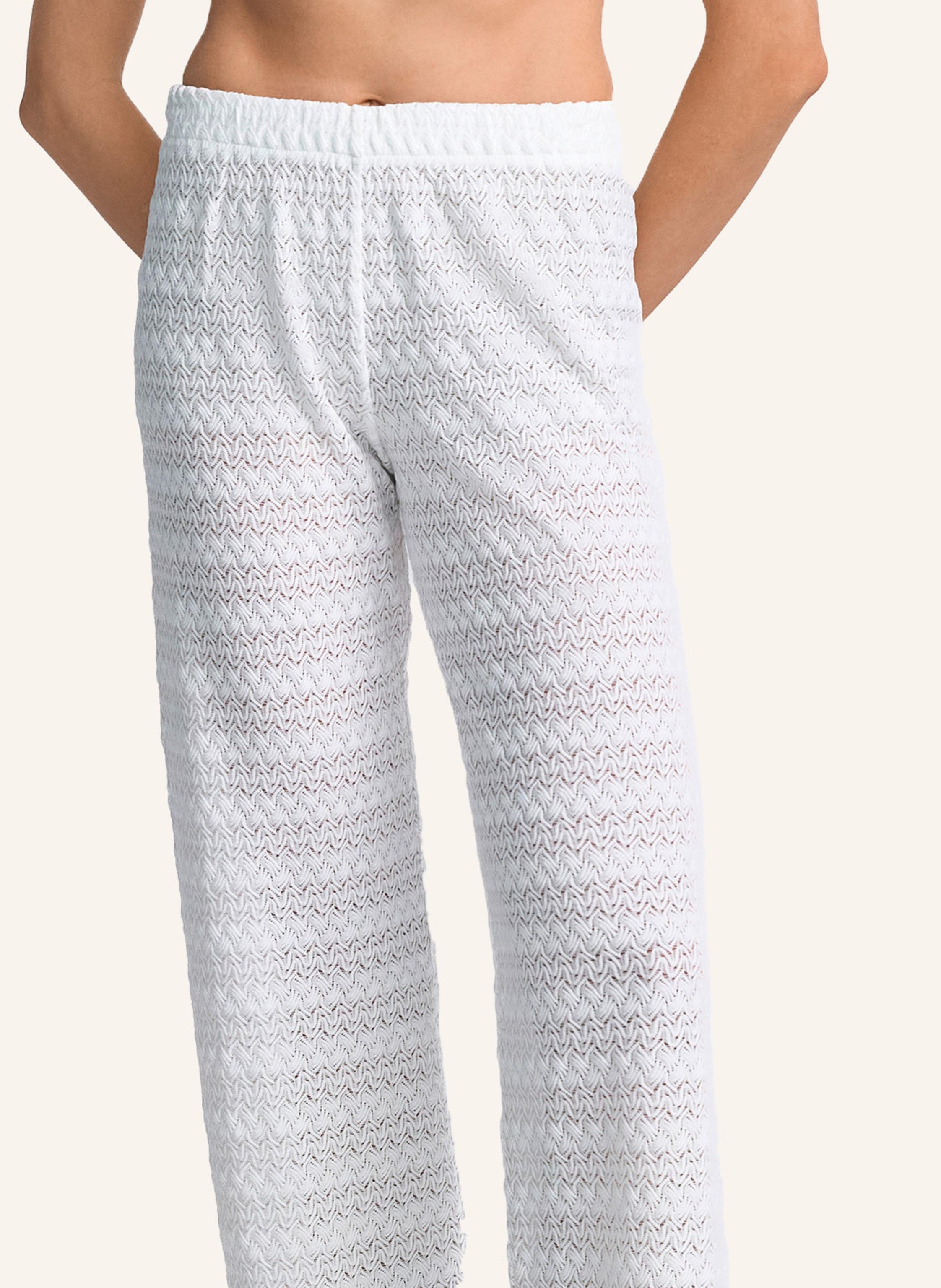 Thumbnail - Claire Luise Hose Strickoptik weiss