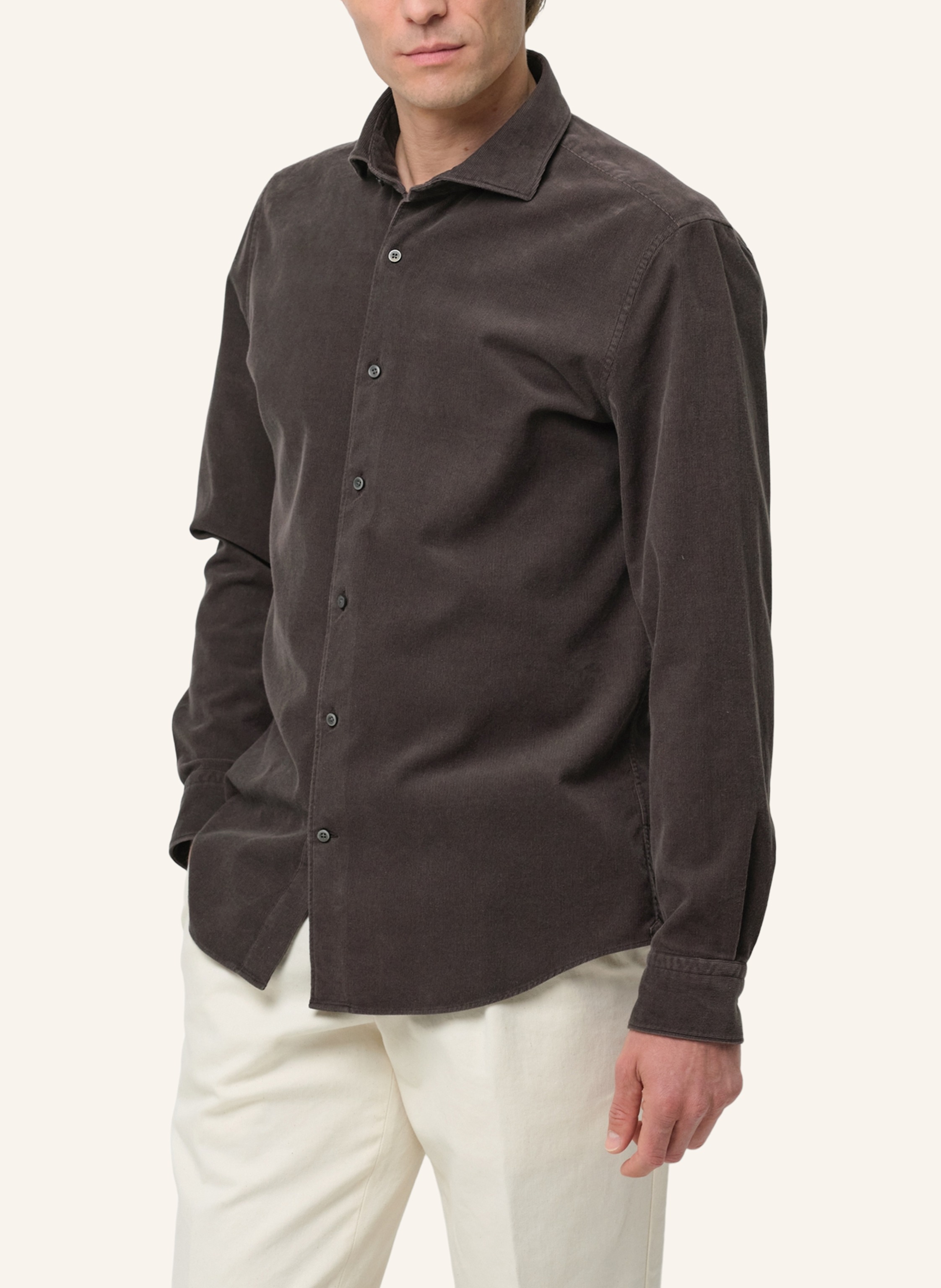 Thumbnail - Profuomo Herren Hemd braun