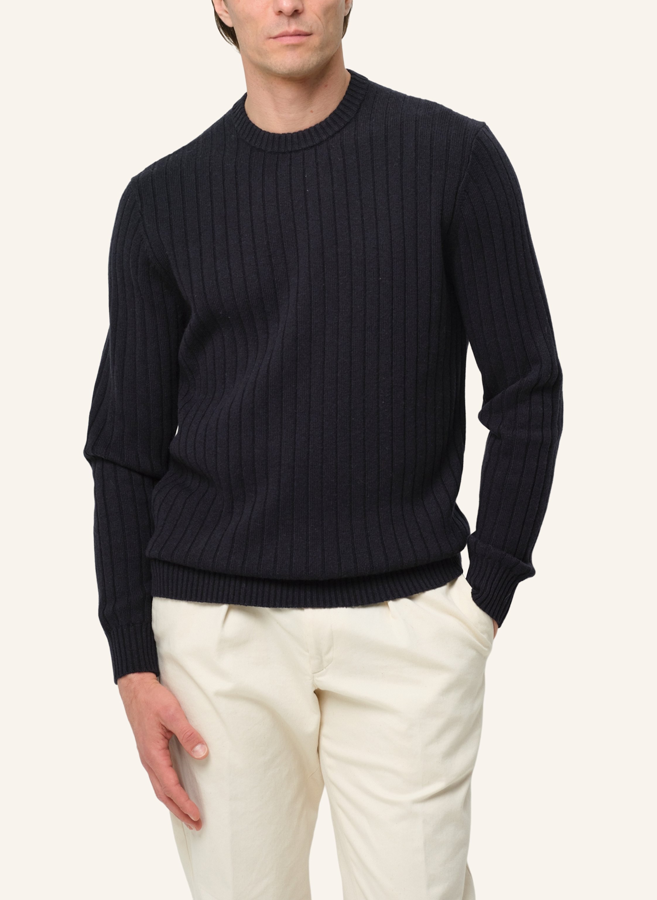 Thumbnail - Profuomo Herren Pullover blau