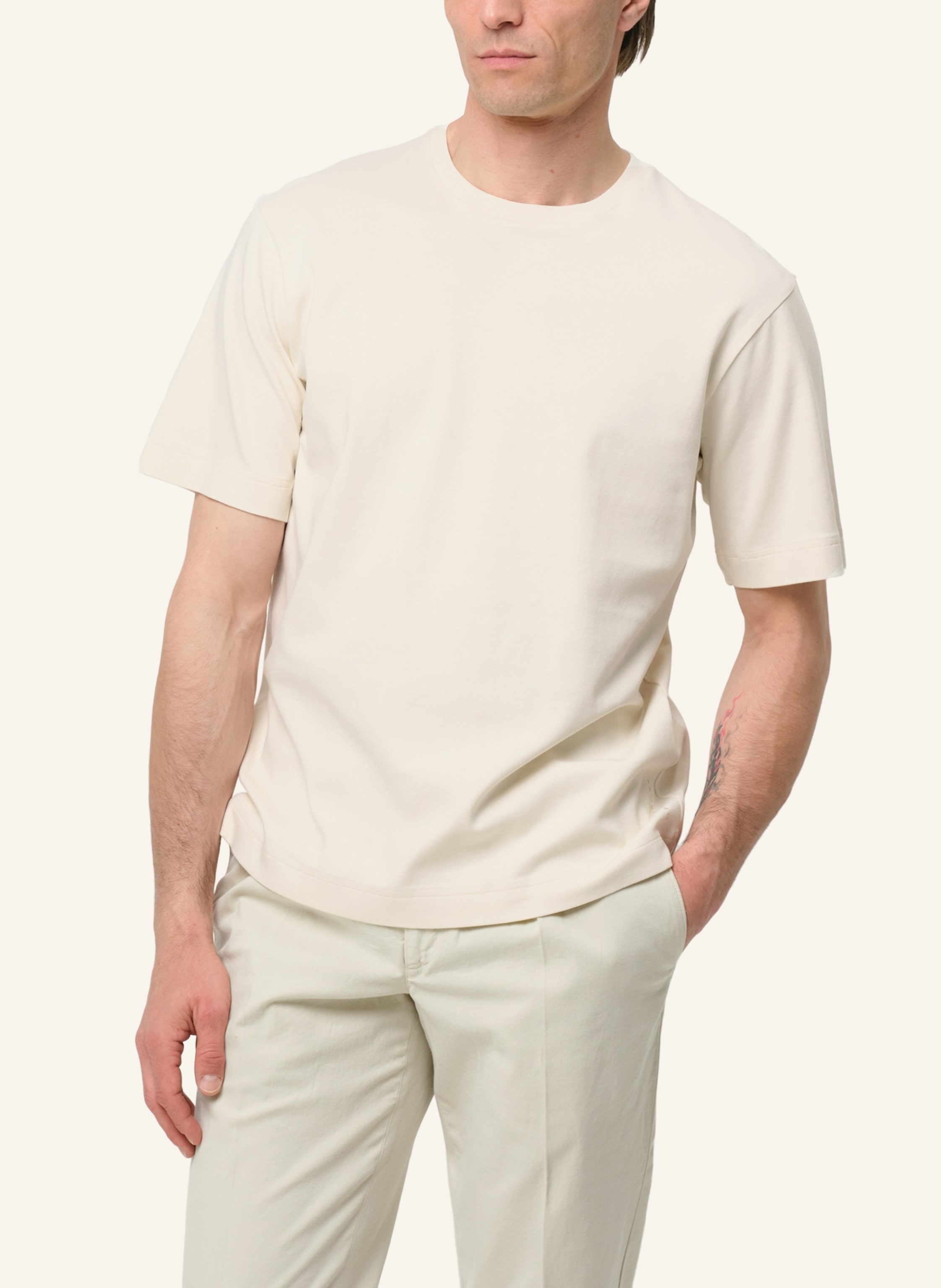 Thumbnail - Profuomo T-Shirt Kurzarm weiss