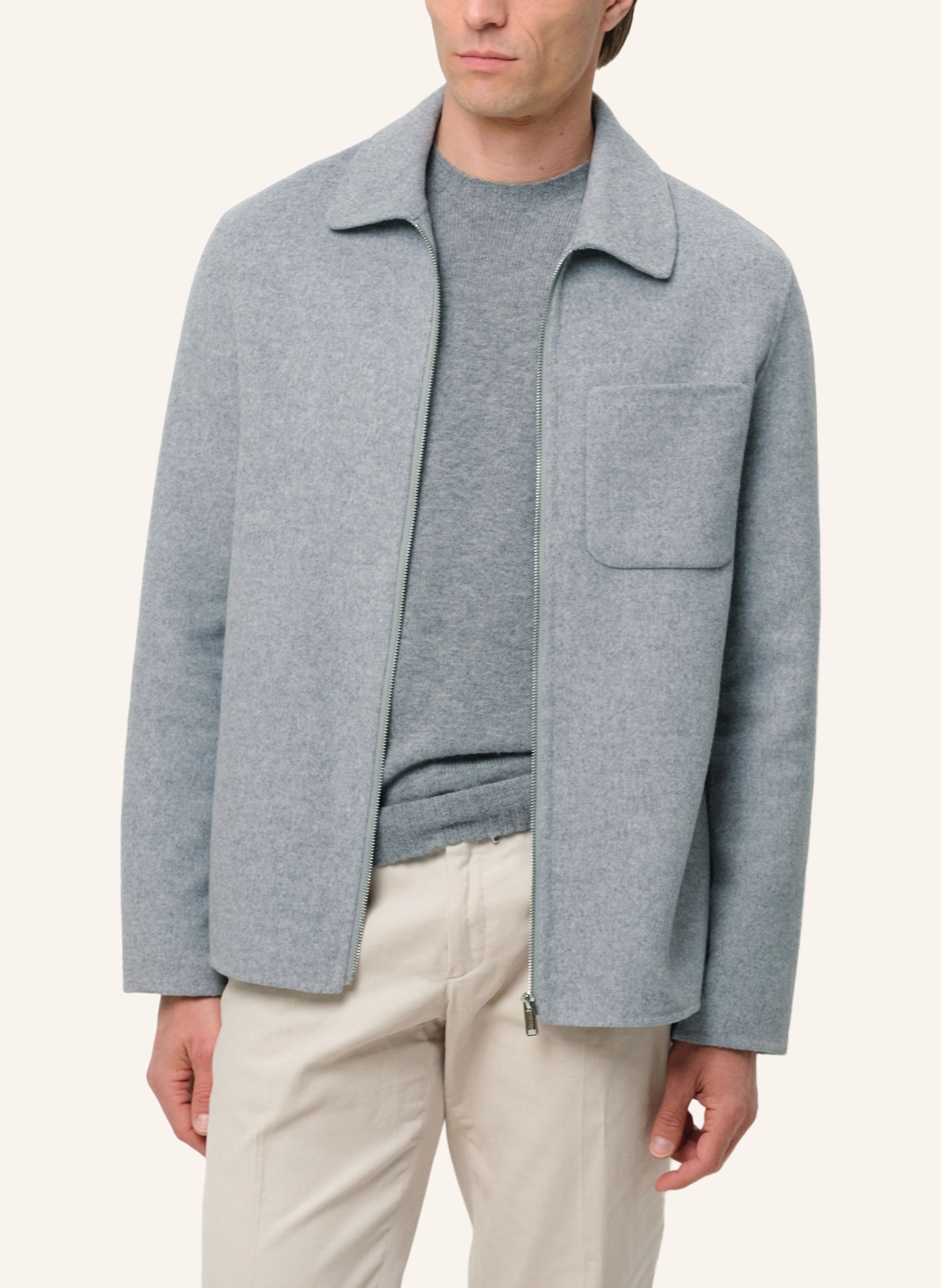 Thumbnail - Profuomo Herren Overshirt grau