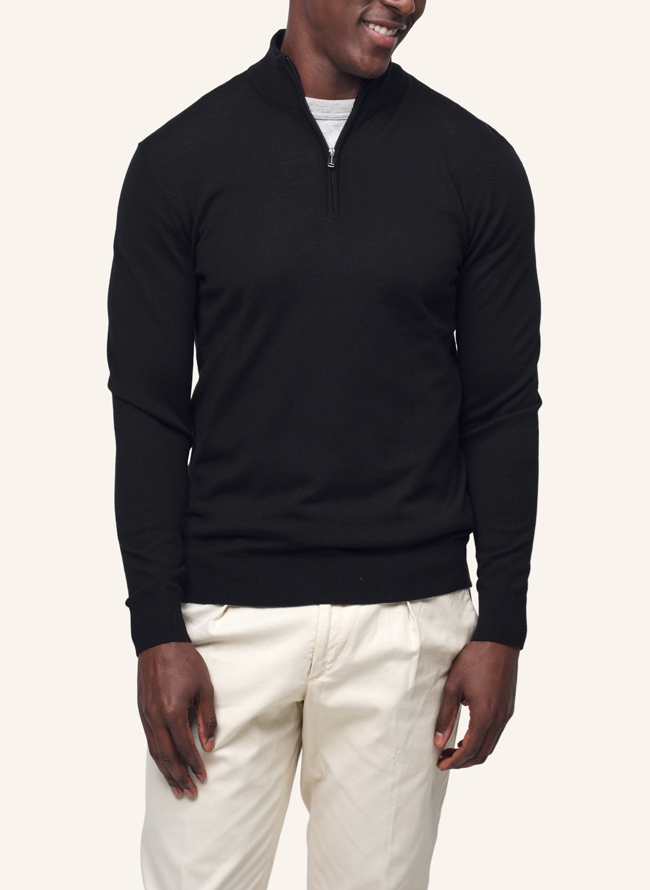 Thumbnail - Profuomo Herren Troyer schwarz