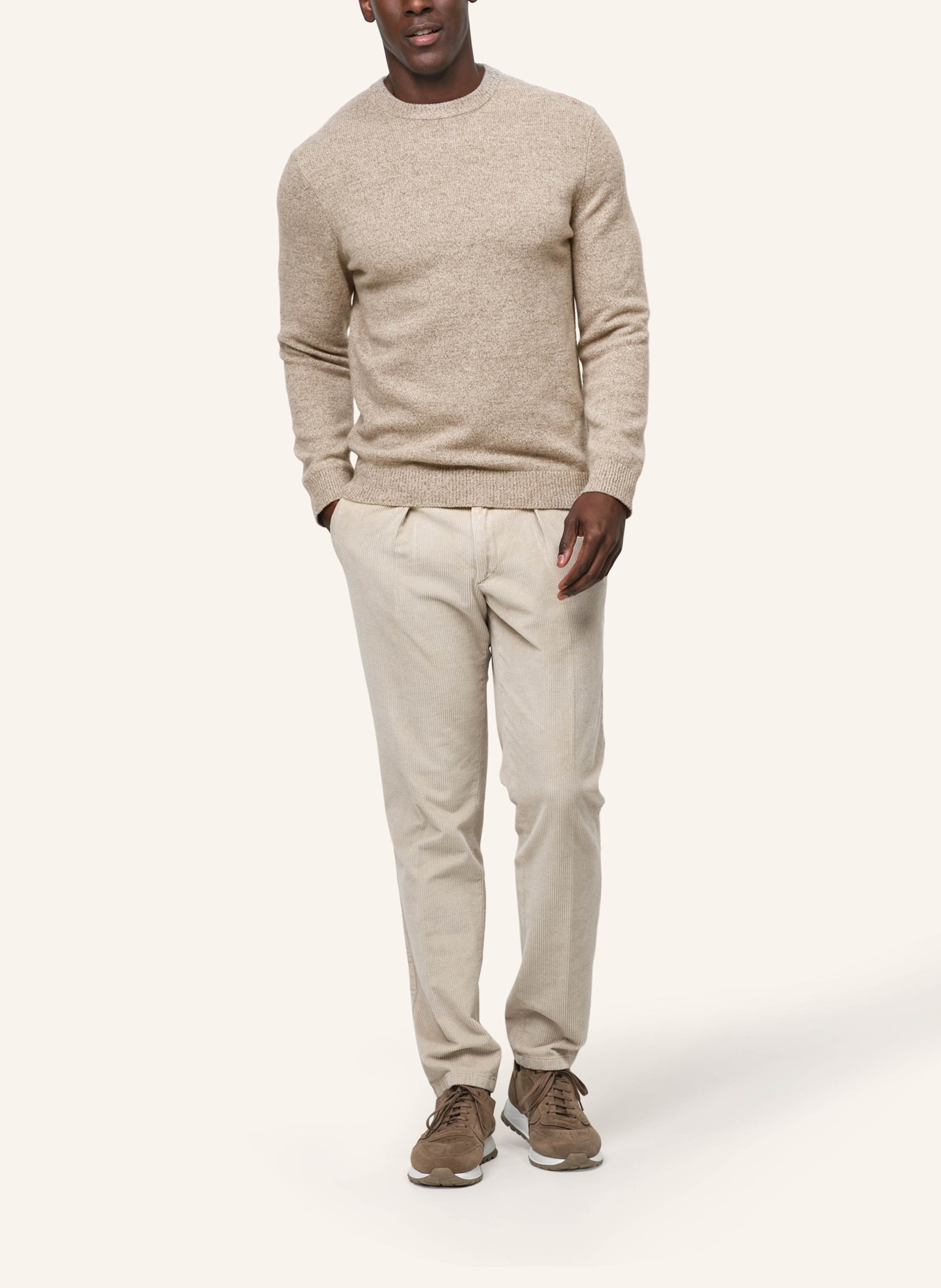 Thumbnail - Profuomo Herren Pullover beige