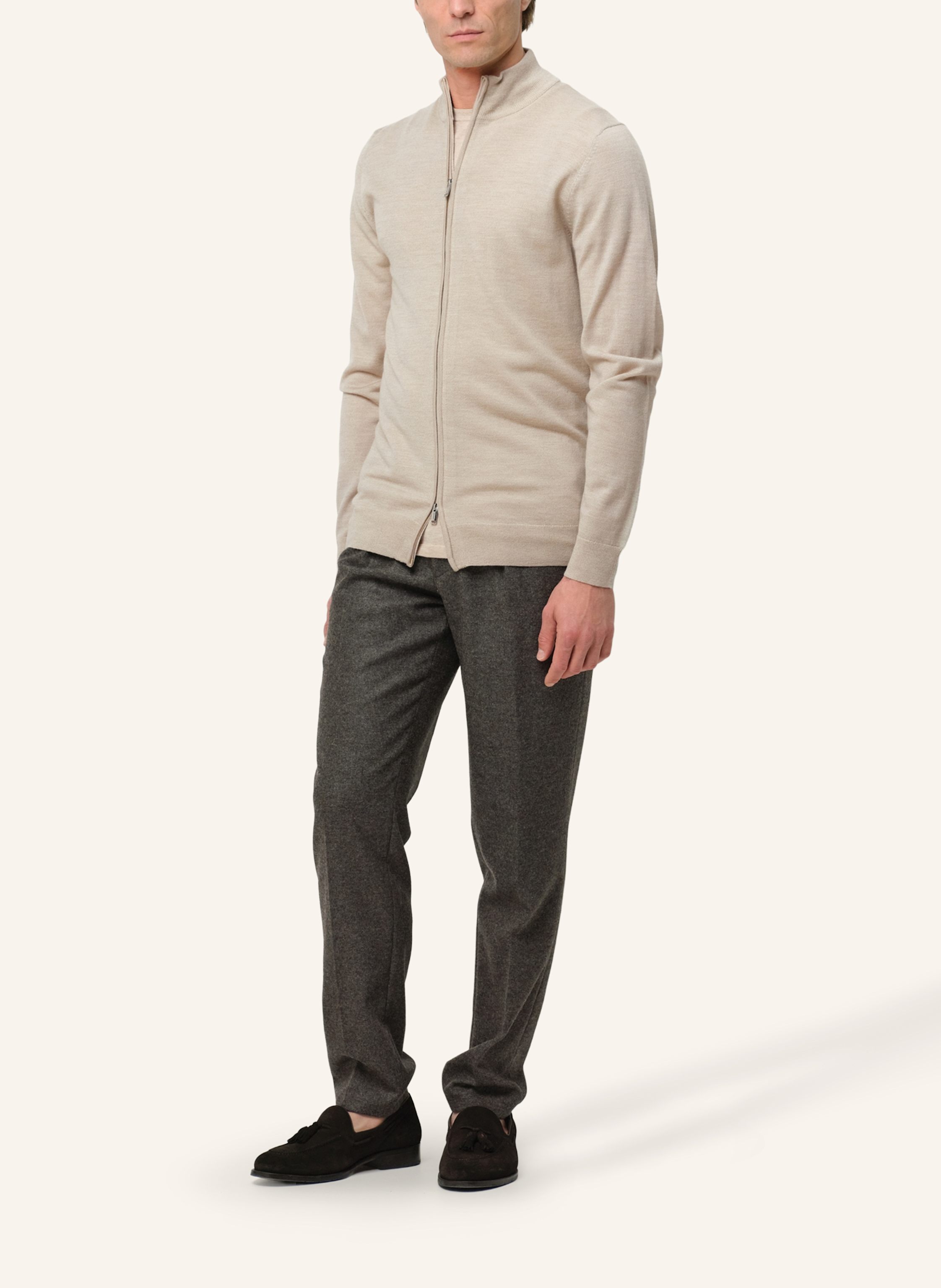 Thumbnail - Profuomo Strickjacke beige